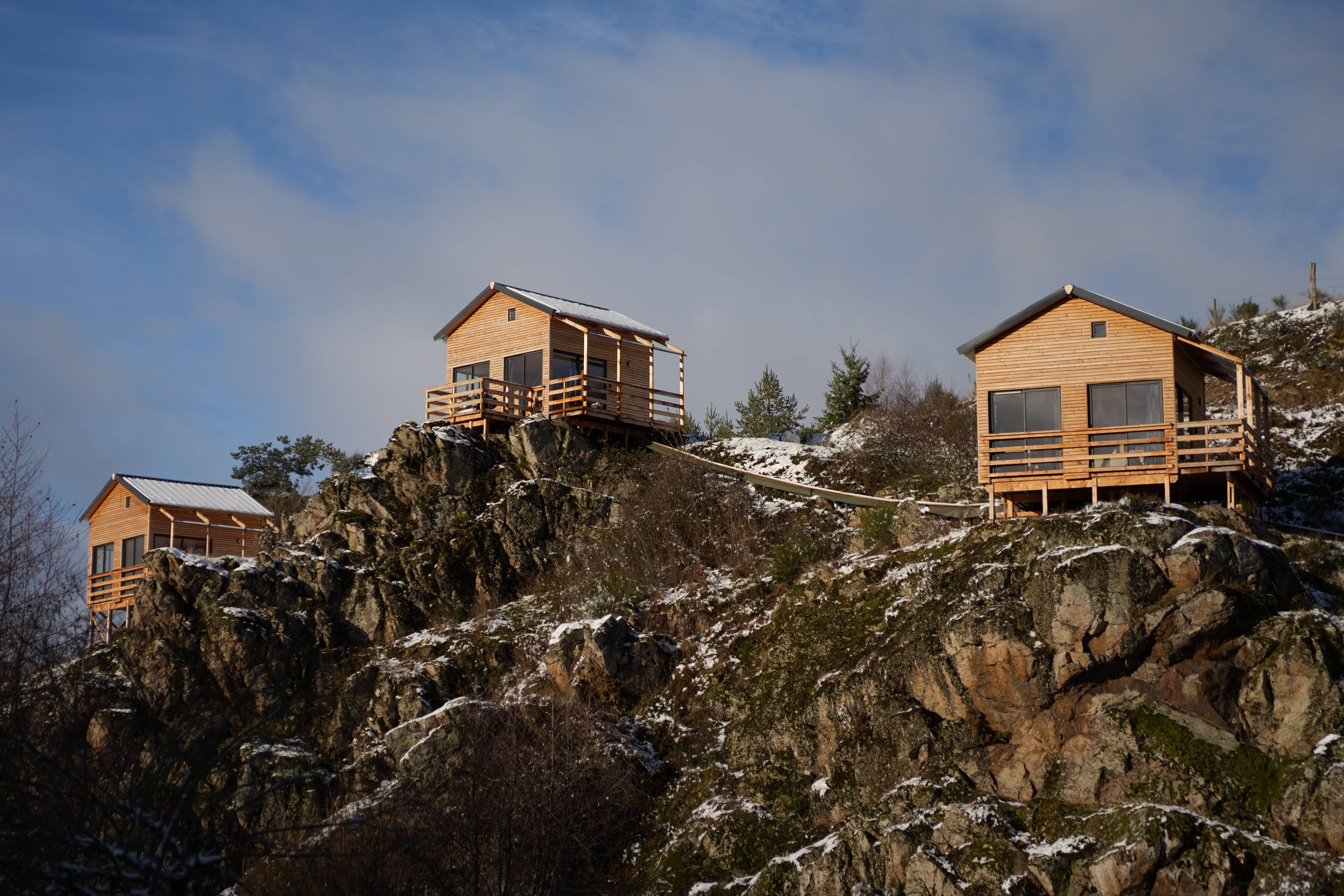 La cabane "Nid secret" — Cabane sur pilotis avec spa à Haute-Loire