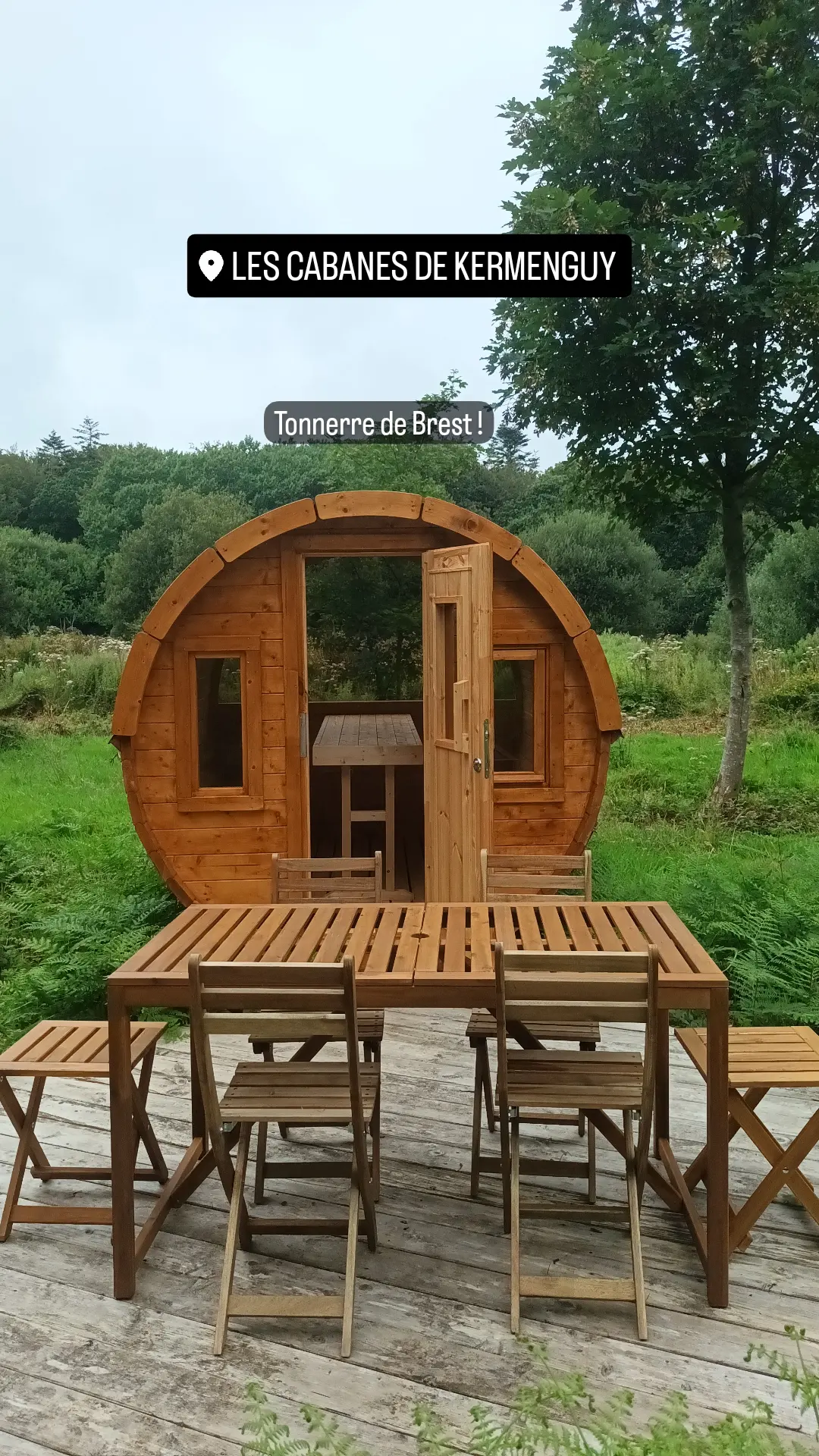 Un tonneau enchanteur en Bretagne à Cléder — chambre