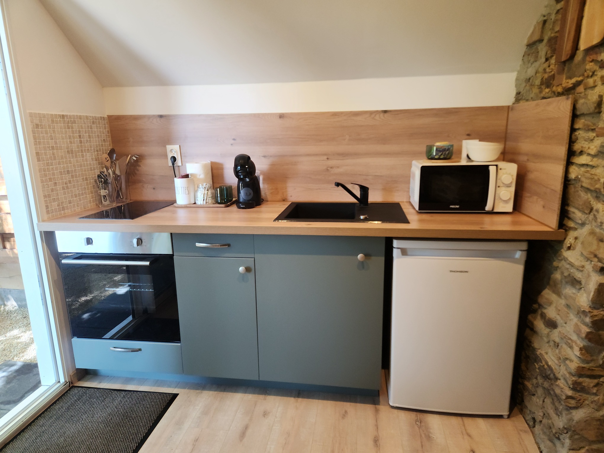 Le Fournil & Bain nordique — Cabane avec spa à Saint-Lô (Manche) à Saint-Lô — salle de bain