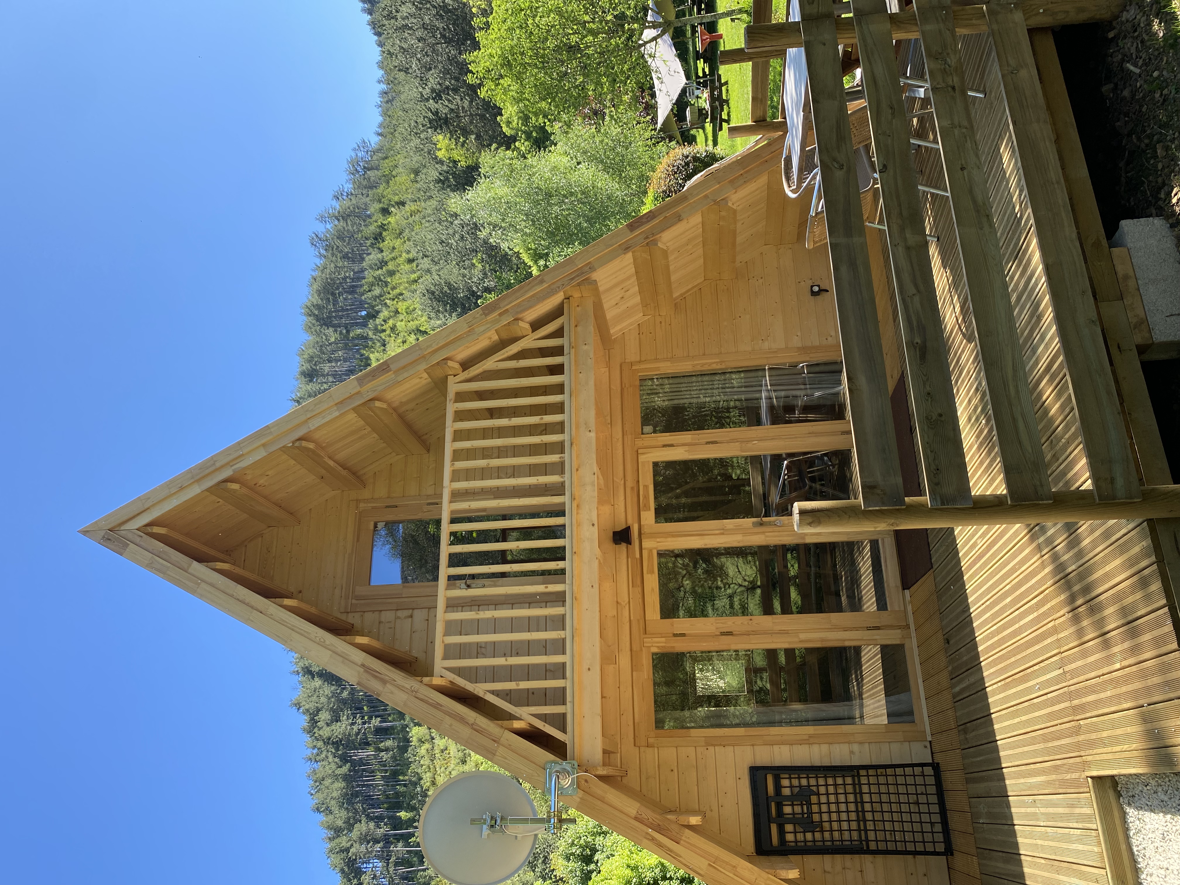 Pic des nuages — Cabane avec spa à Lozère à Mende — vue intérieure