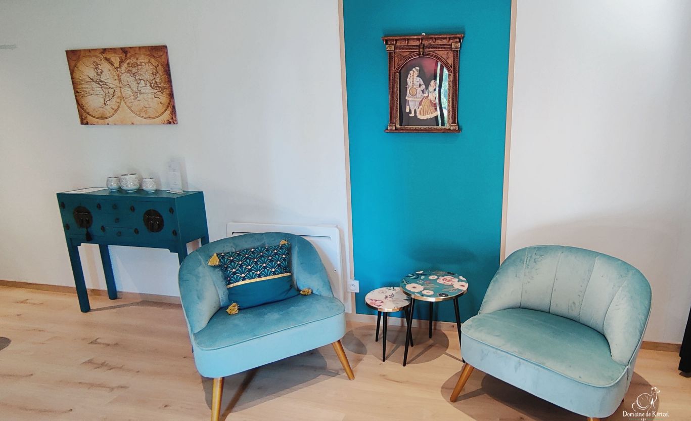 Un lodge enchanteur en Bretagne, entre ciel et mer à Ambon — espace de vie