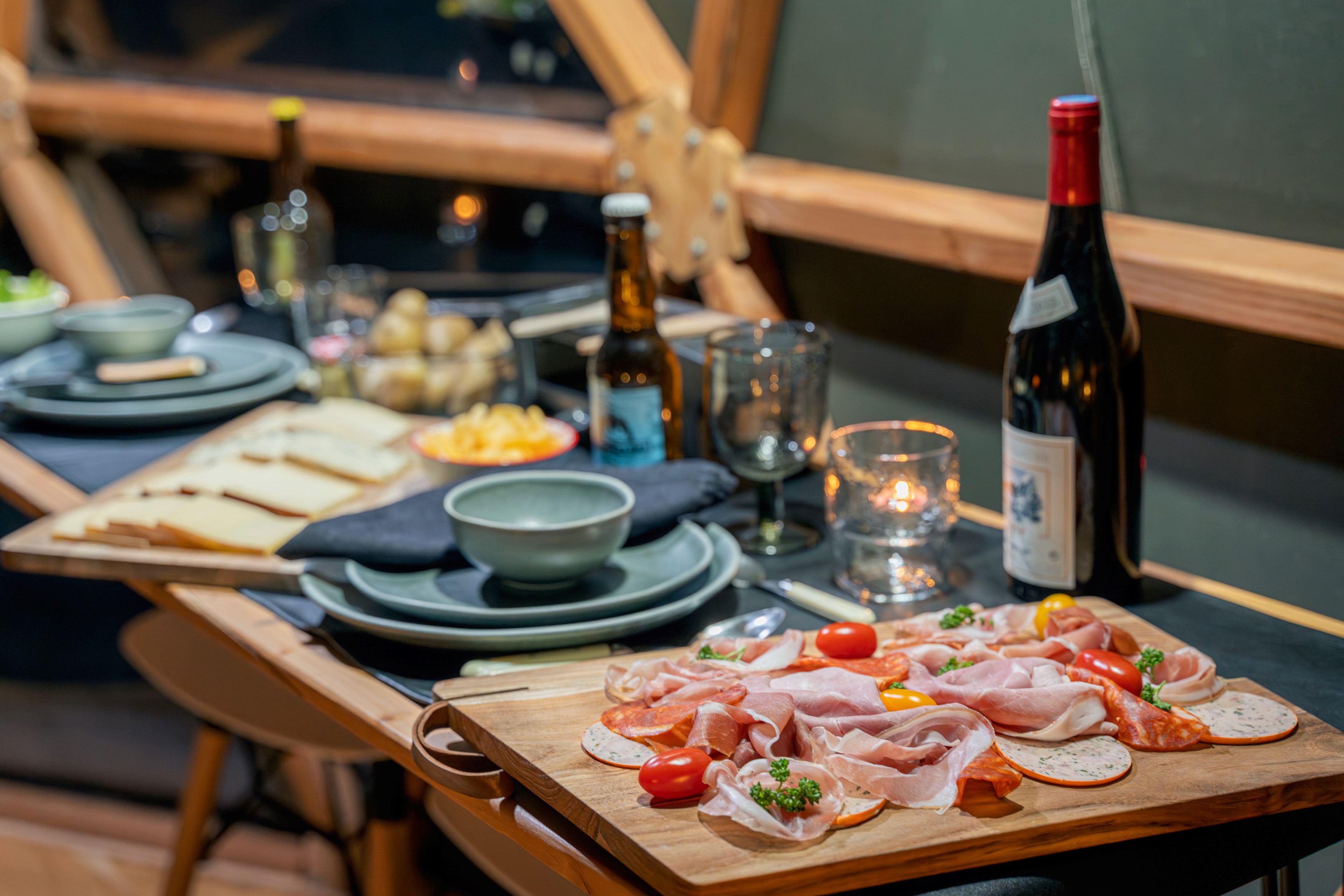 Dôme au milieu des Alpagas — Nuit étoilée à 840m d'altitude dans les Vosges à Épinal — cuisine