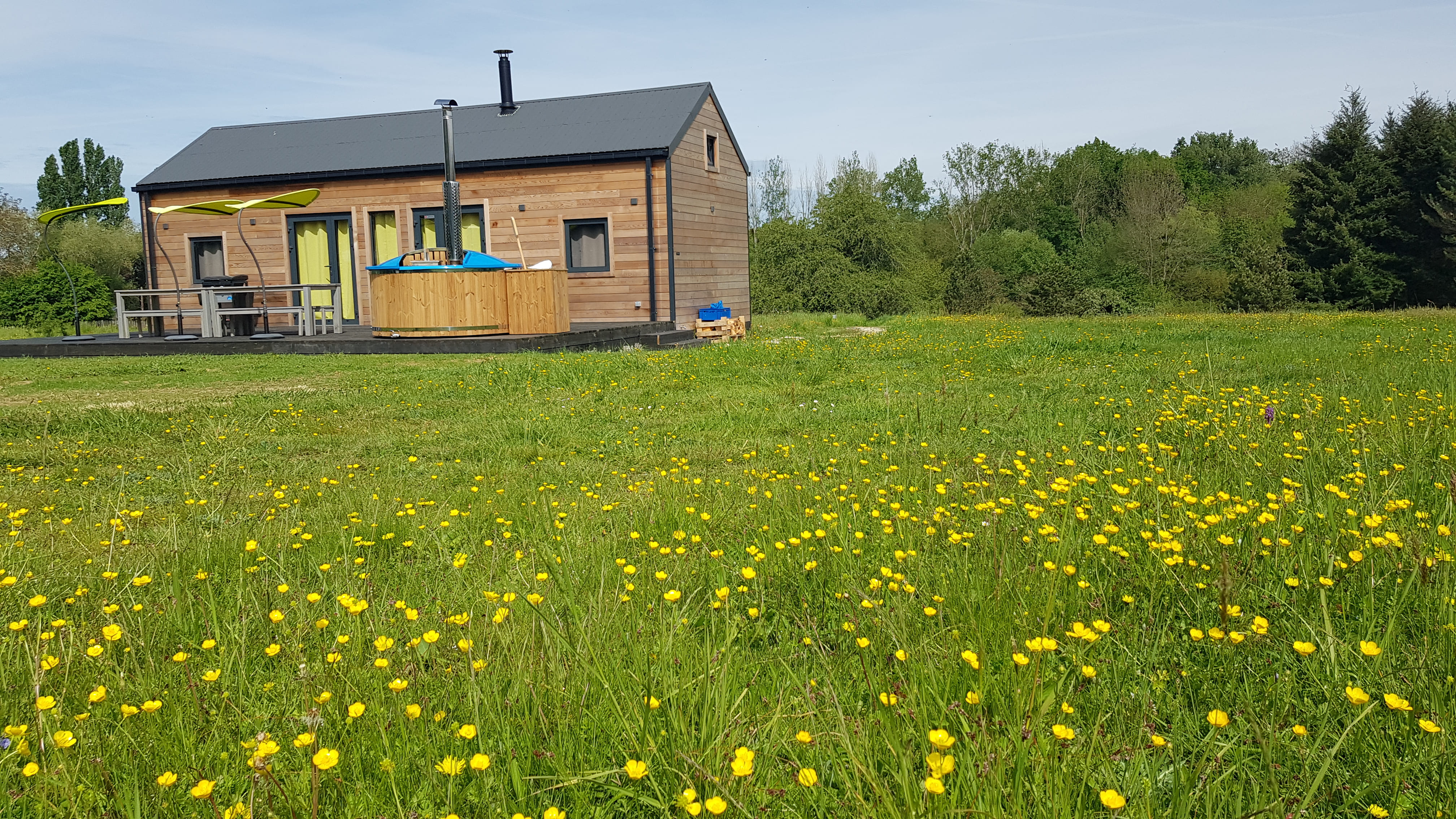 Cabane de l'Ecureuil — Écolodge avec bain nordique à Loir-et-Cher à La Ferté-Imbault — vue intérieure