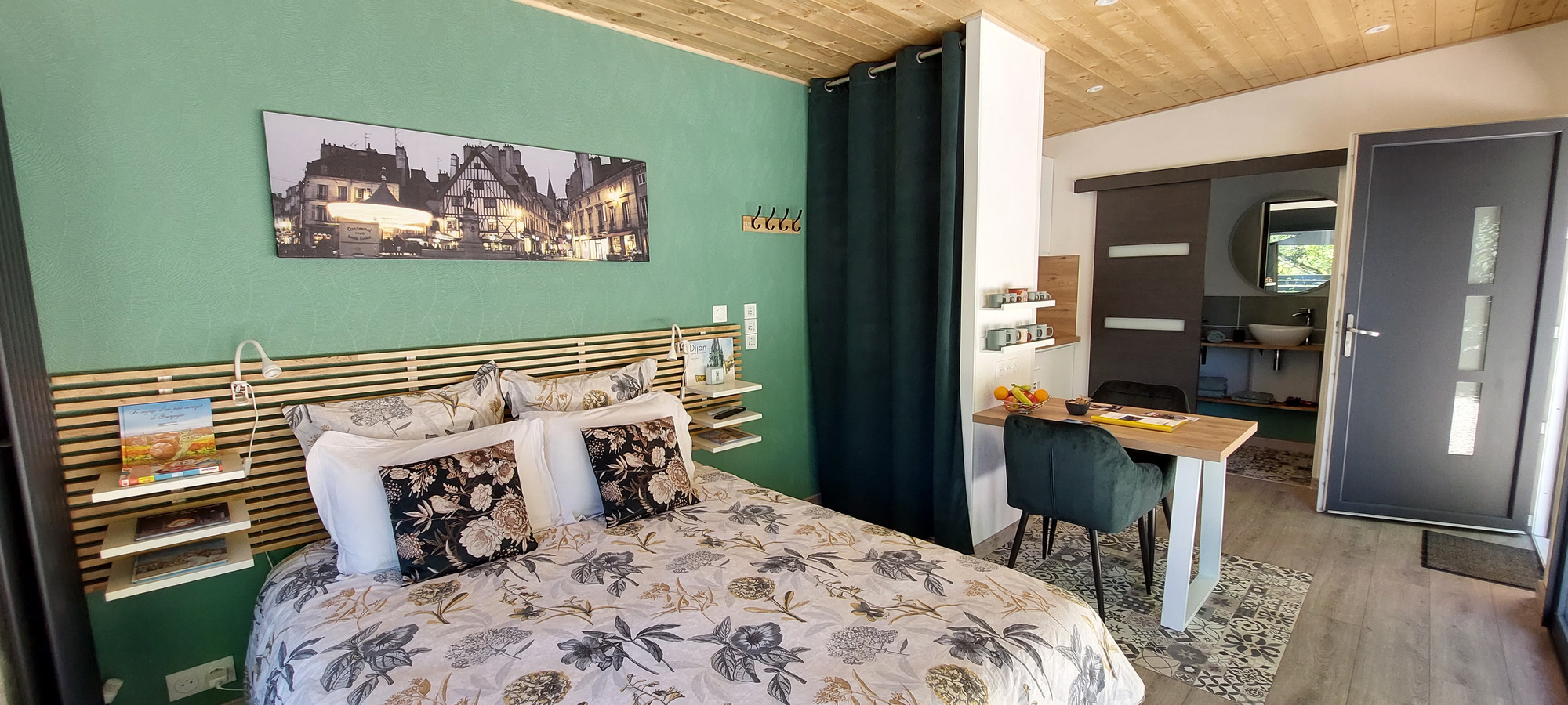 Le Jardin des Ecureuils : une cabane féerique en Bourgogne à Dijon — cuisine