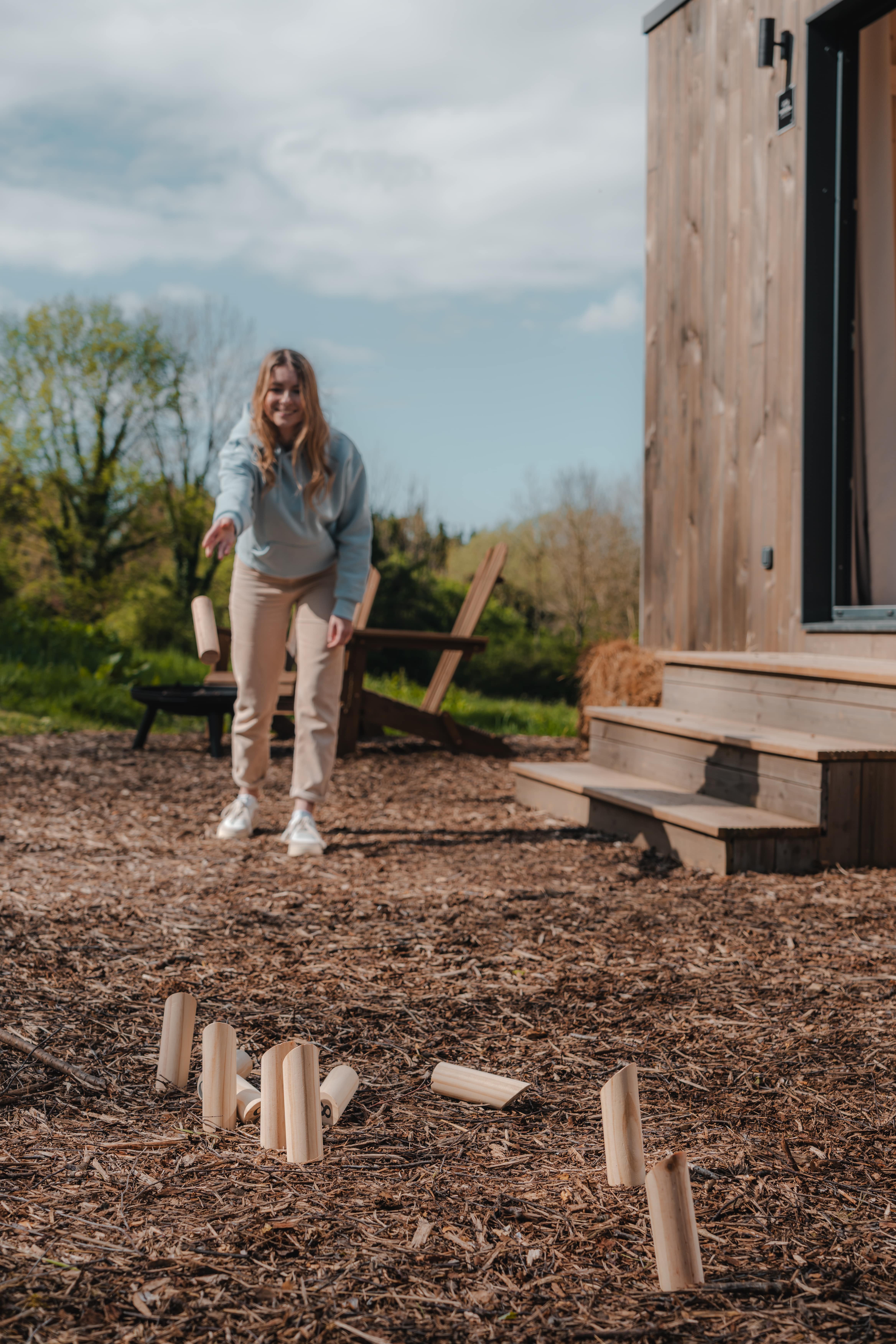 Parcel Tiny House — Escapade bien-être à Tarn-et-Garonne à Montauban — vue depuis la terrasse