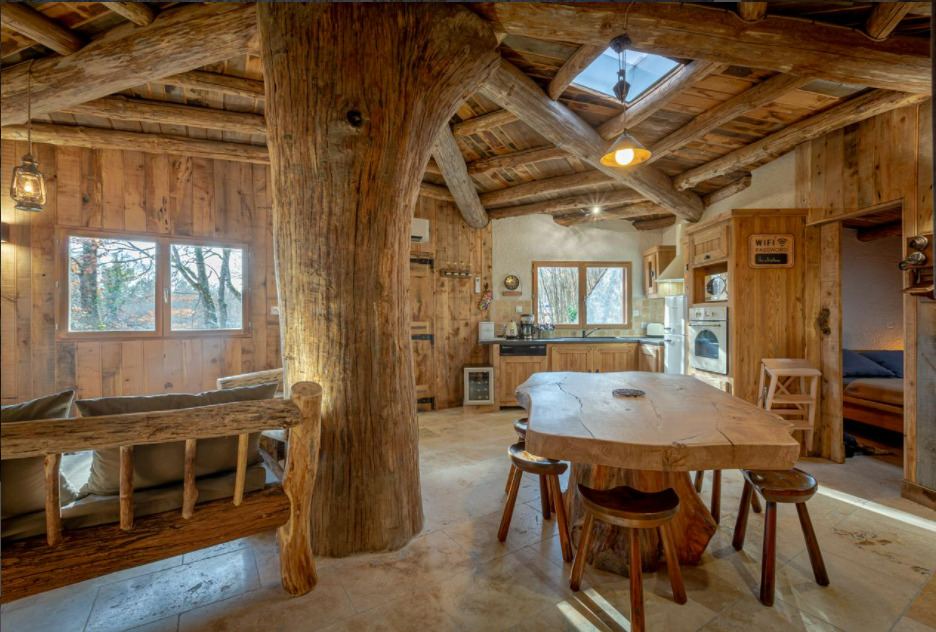 Cul de Loup — Cabane végétalisée avec spa à Chambord (Loir-et-Cher) à Chambord — cuisine