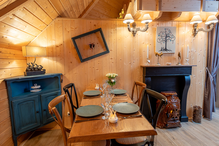 Lodge Mon P'tit Lapin & Spa : une évasion romantique en pleine nature à Montgon — cuisine
