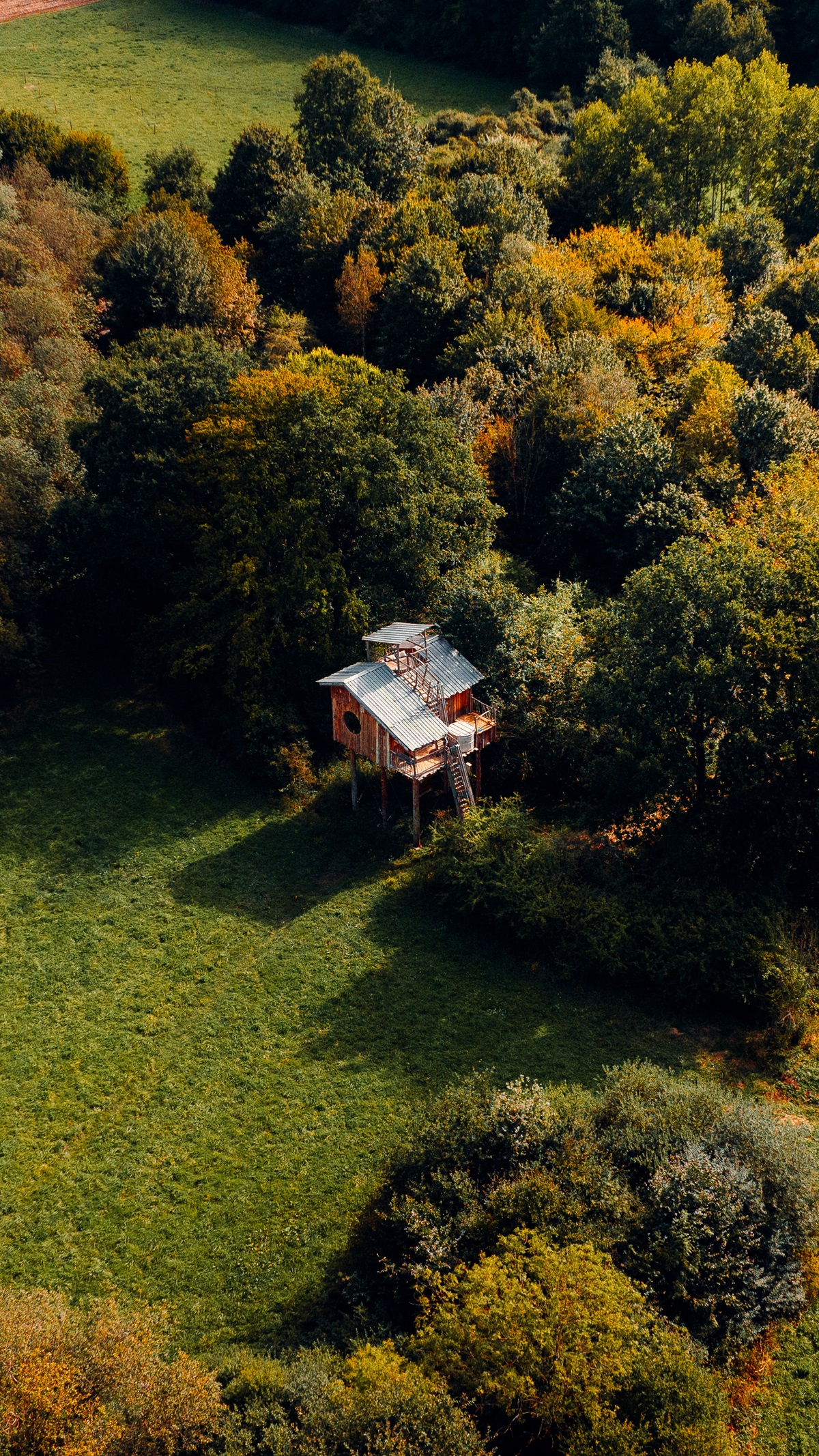 Cabane Spa Nid des Bois : une évasion en hauteur en Picardie à St-Léger-Aux-Bois — chambre