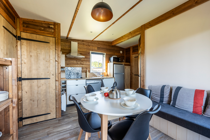 Cottage Prestige : une cabane immersive en Haute-Normandie à Quiberville — vue depuis la terrasse