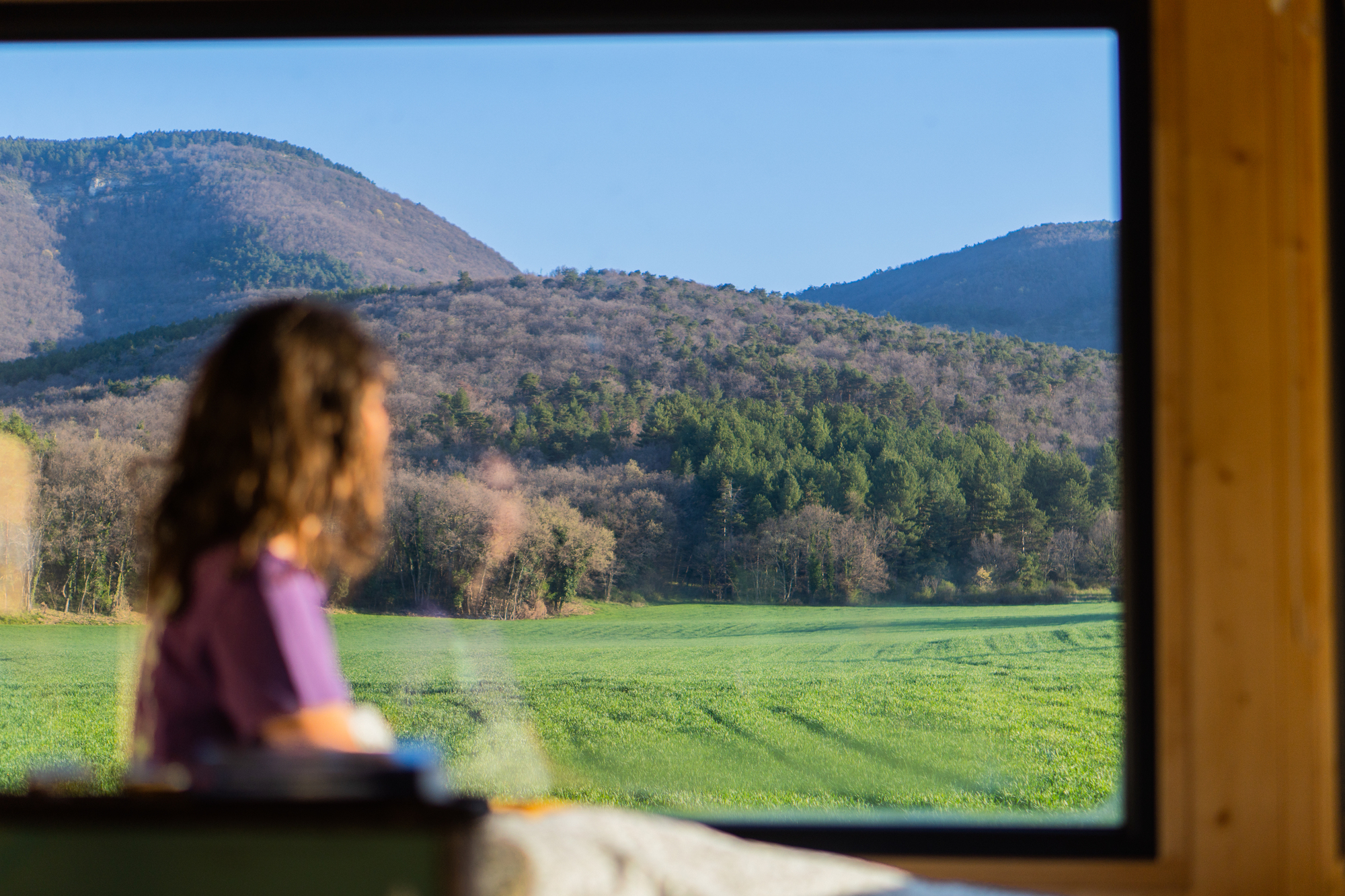 Le Brame des 4 Vents — Tiny House avec spa à Gigors (Drôme) à Gigors-et-Lozeron — vue intérieure