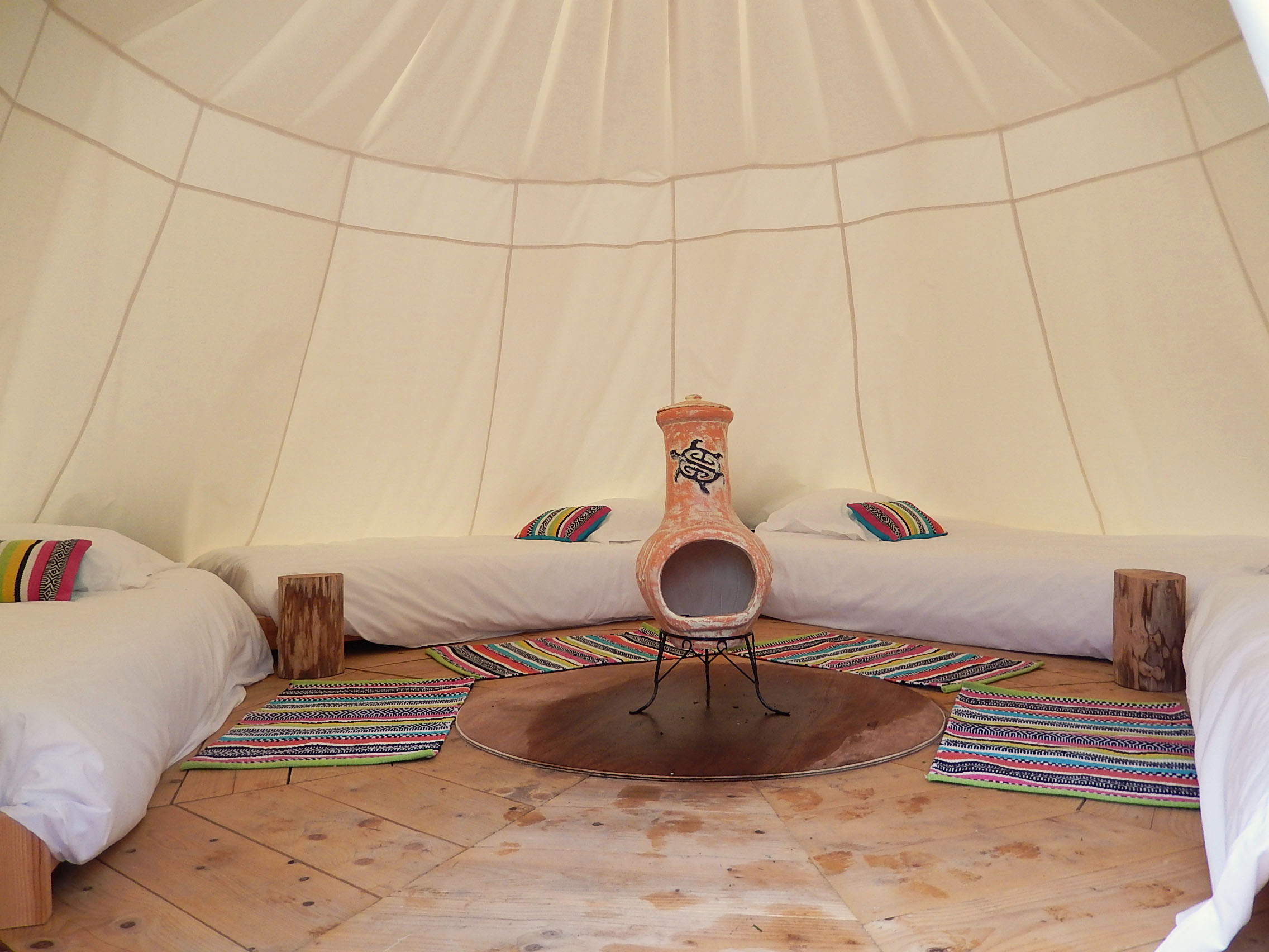Un tipi indien pour une escapade en pleine nature à Angé — salle de bain