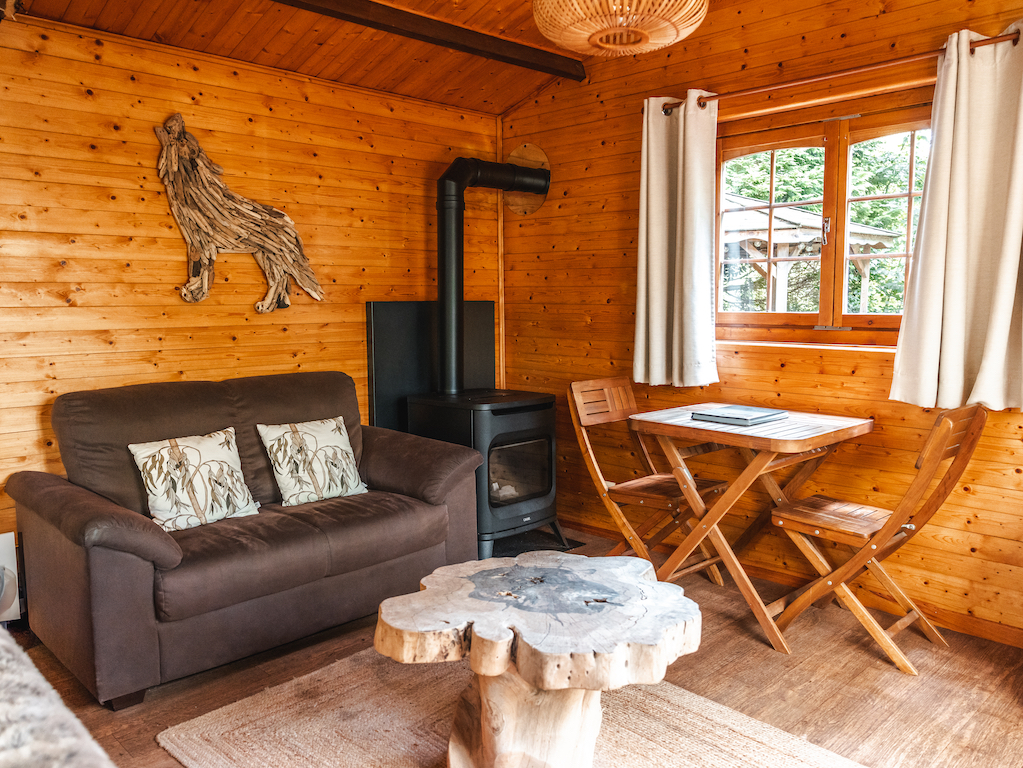Cabane Spa Cinq Sens : une escapade sensorielle en Picardie à Rosoy-En-Multien — vue depuis la terrasse