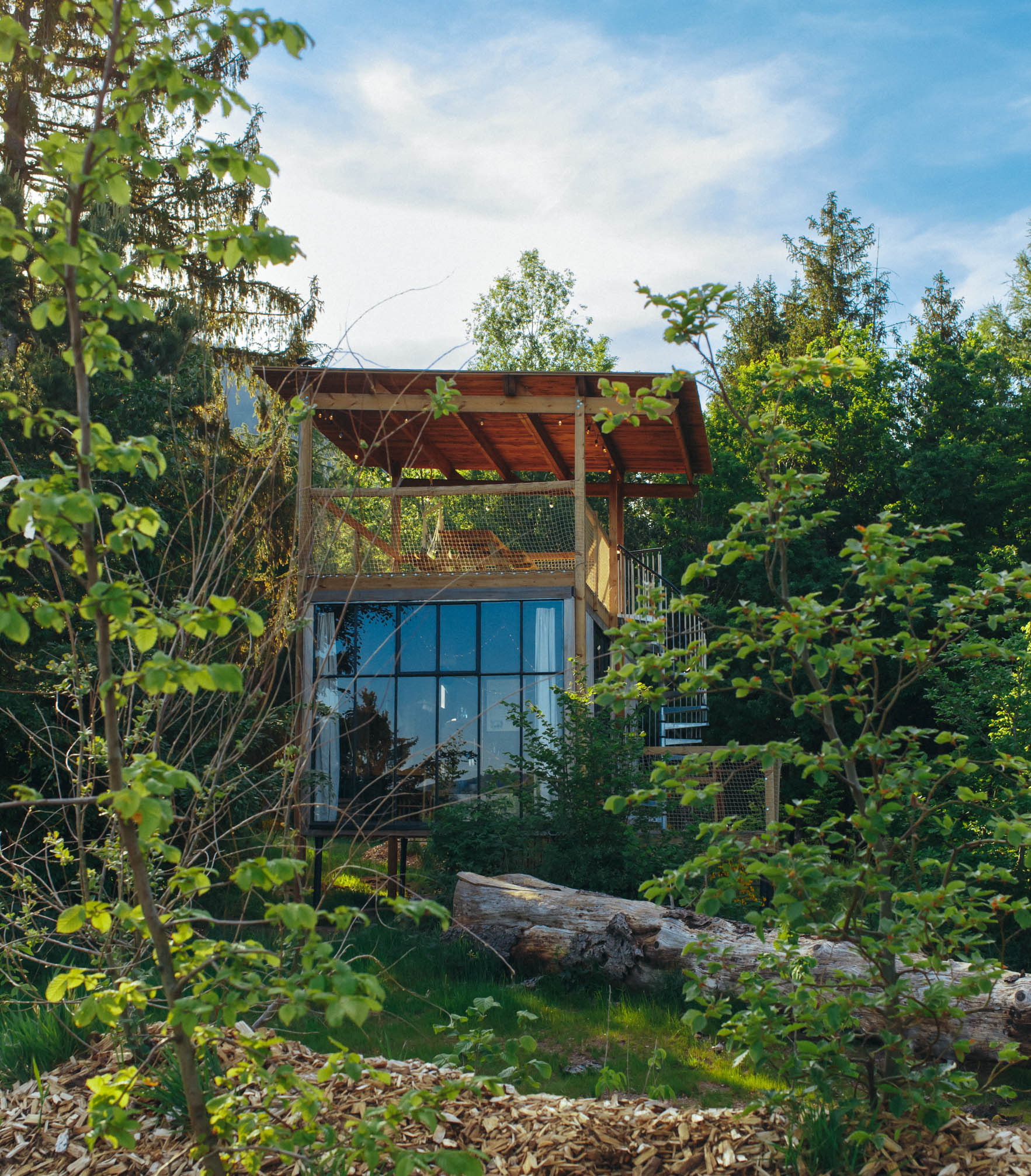 Nutchel Cabane Cosy Canopée — Cabane avec terrasse à 4m en Bas-Rhin