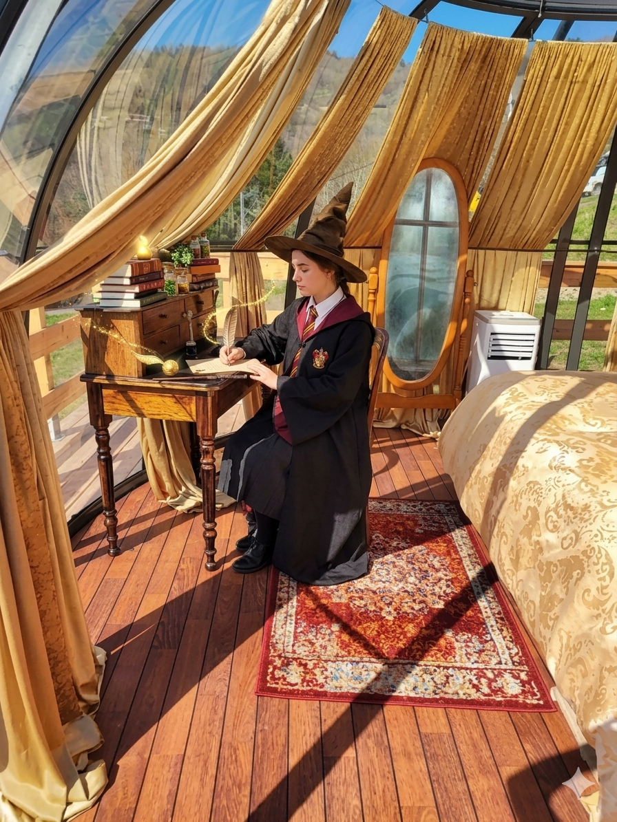 CHAMBRE DU SECRET — Bulle féérique avec spa à Rhône à Quincié-en-Beaujolais — espace de vie
