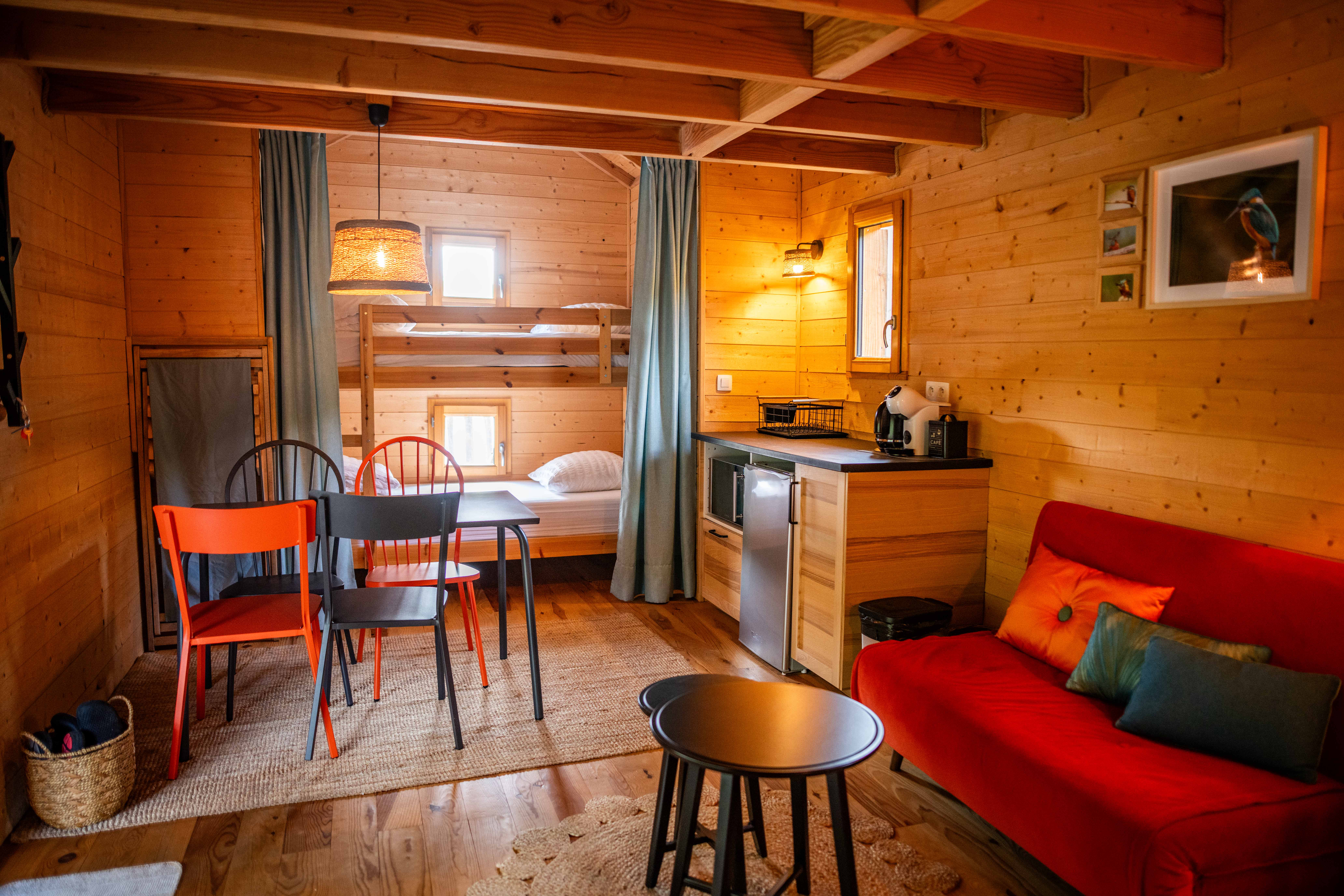 Cabane flottante Spa - Martin pêcheur — Séjour relaxant à La Combe Rossignol en Côte-d'Or à La Combe Rossignol — espace de vie