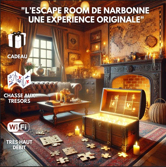 Les Trésors de Narbonne : une chambre à thème immersive à Narbonne — chambre