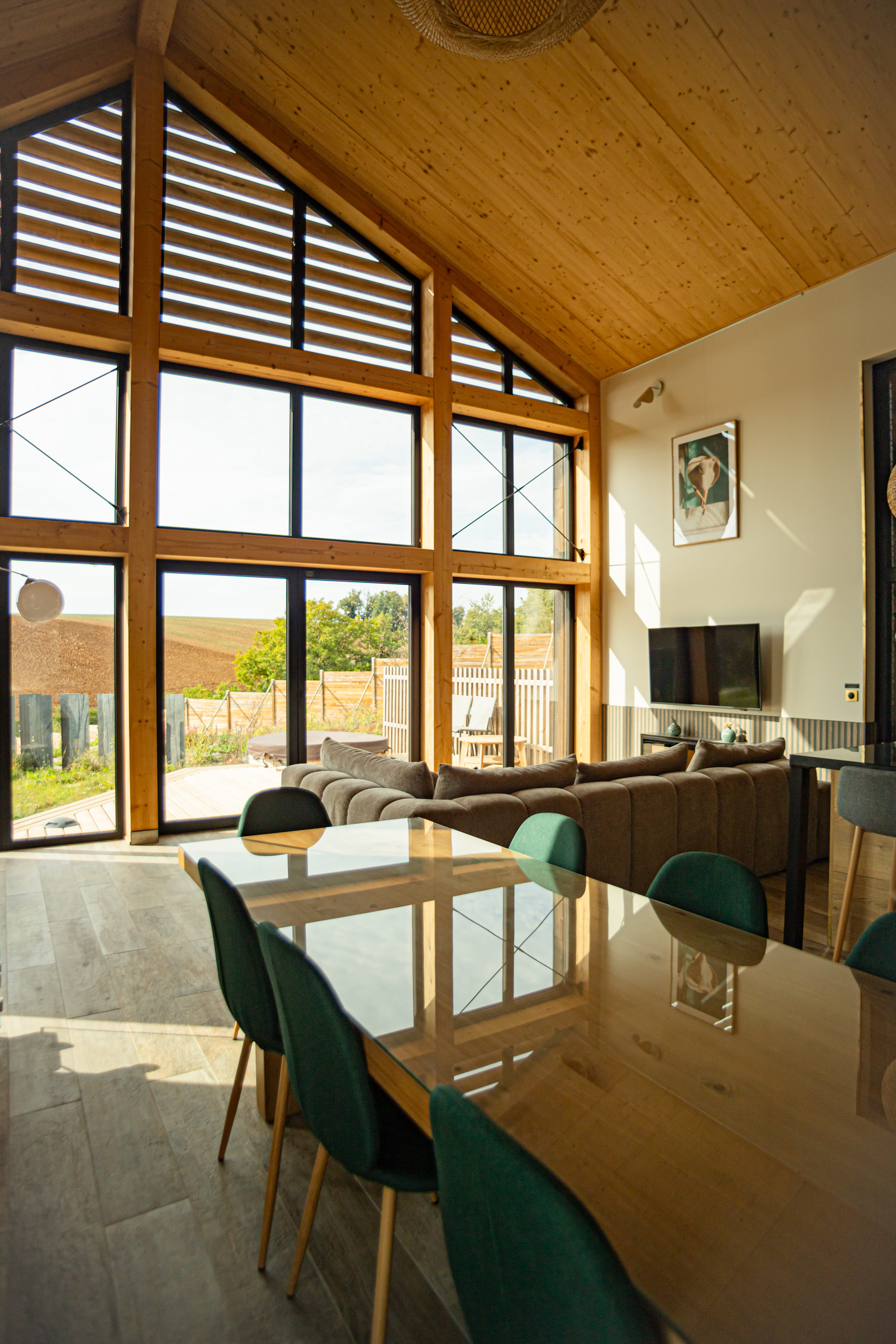 Hestia — Ecolodge de luxe avec bain nordique à 1h30 de Paris à Bar-sur-Aube — salle de bain