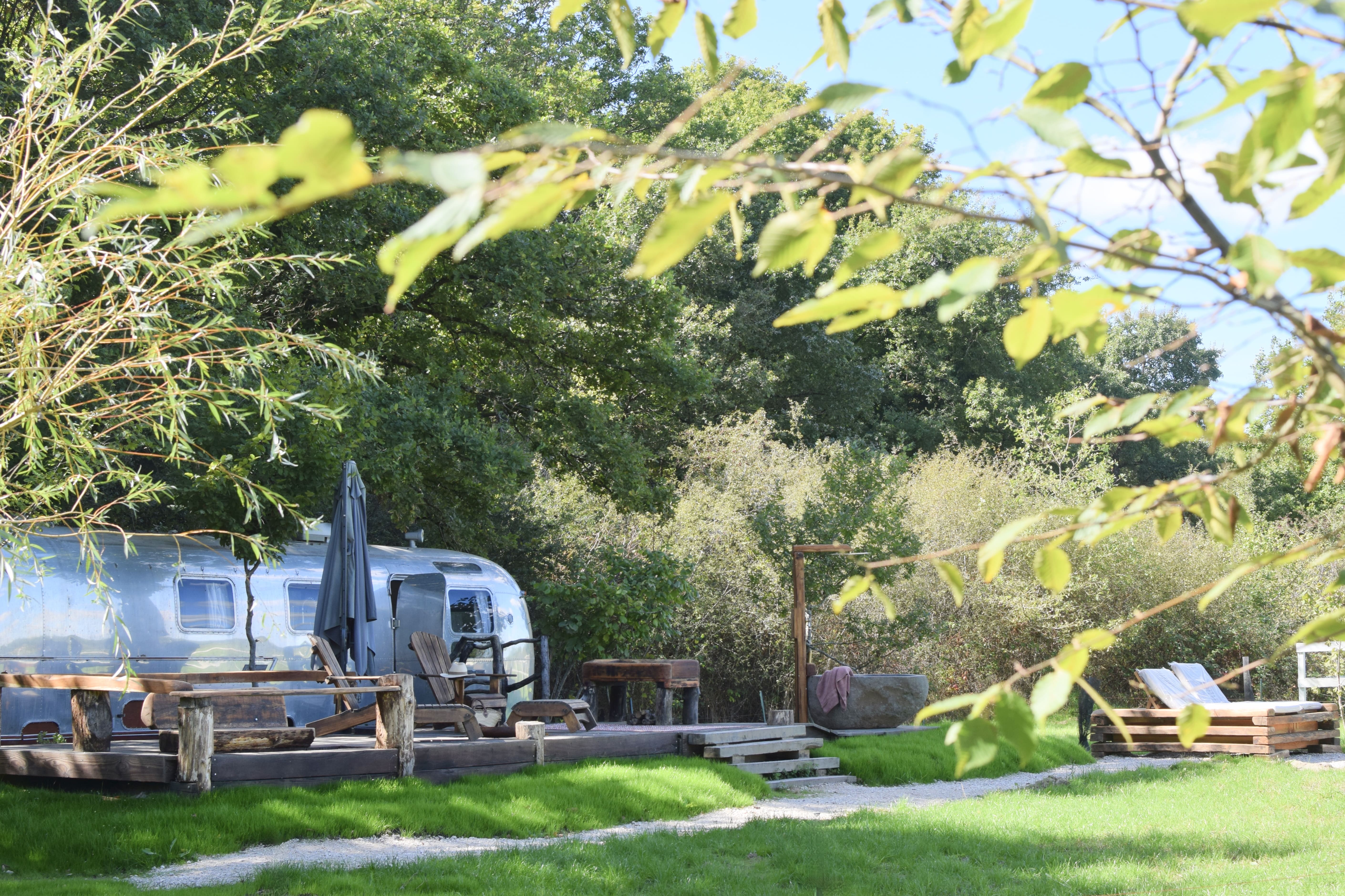 Red Barn Airstream — Détente en pleine nature à Loir-et-Cher à Marolles — vue intérieure