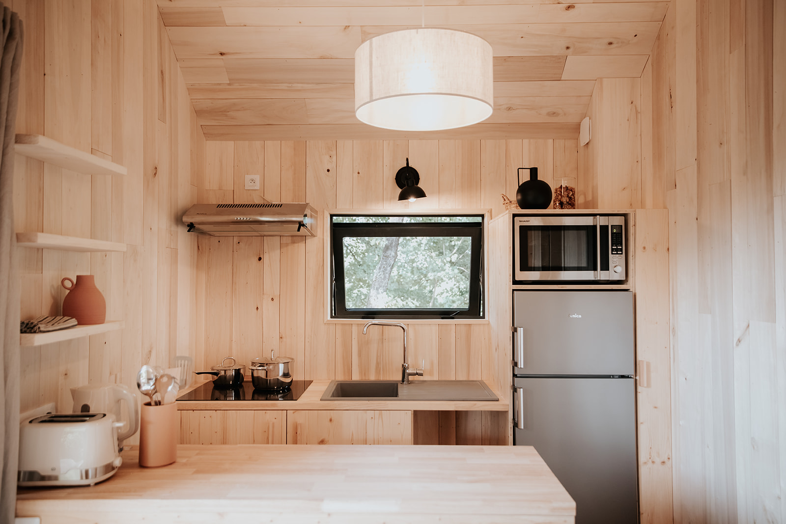 Les Maisons en Bois — Chalet avec spa à Dordogne à Alles-sur-Dordogne — vue intérieure