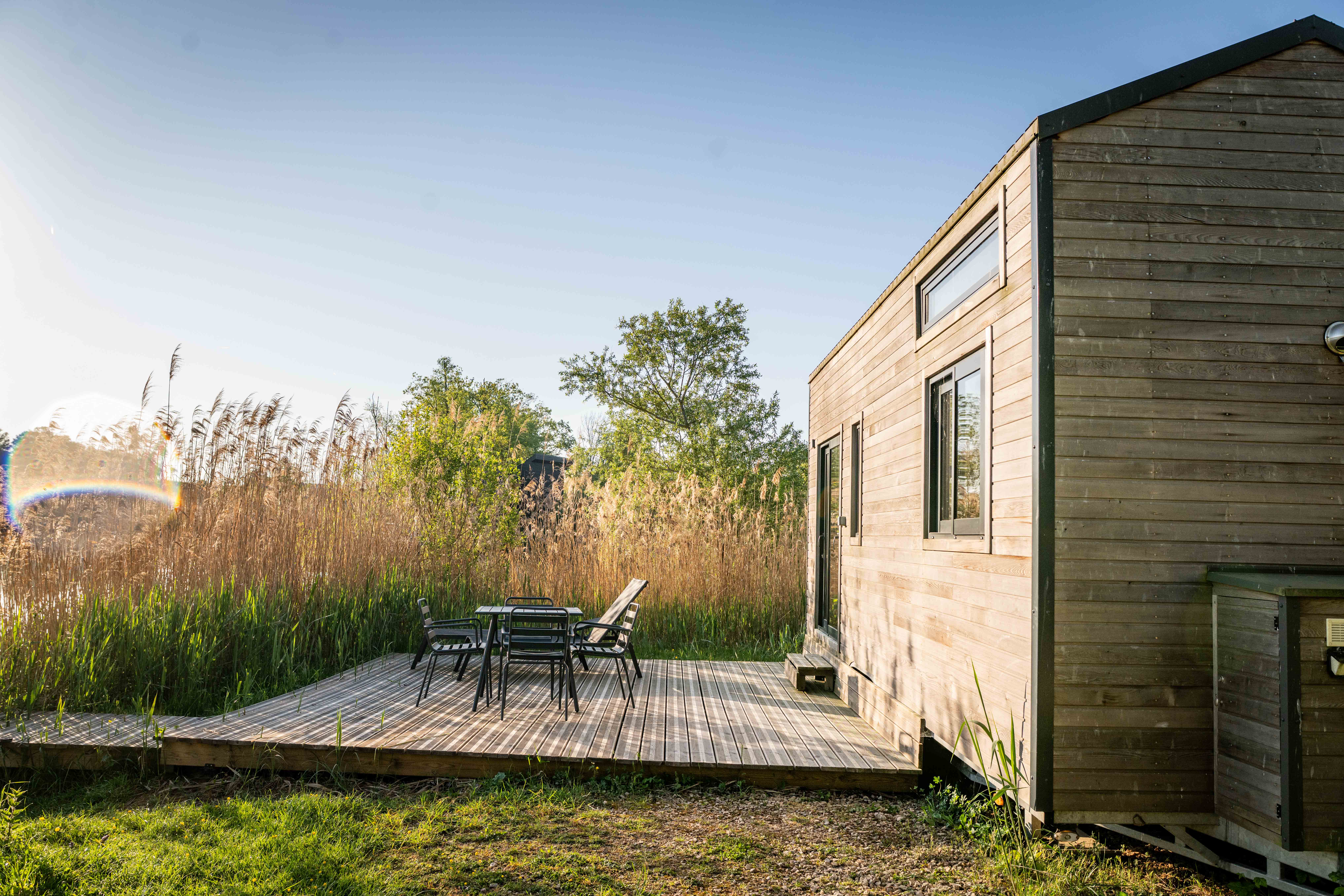 Tiny House 4 pers. — Écolodge avec spa à Ain à Meillonnas — vue intérieure
