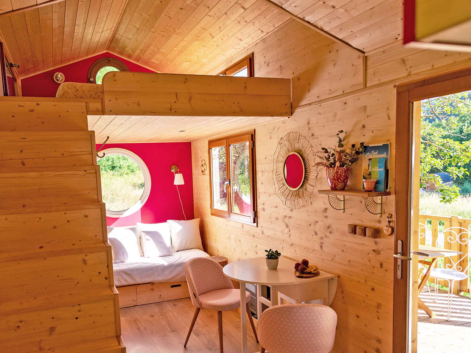 Tiny house Eglantine — Escapade romantique avec spa à Gard à Alès — chambre