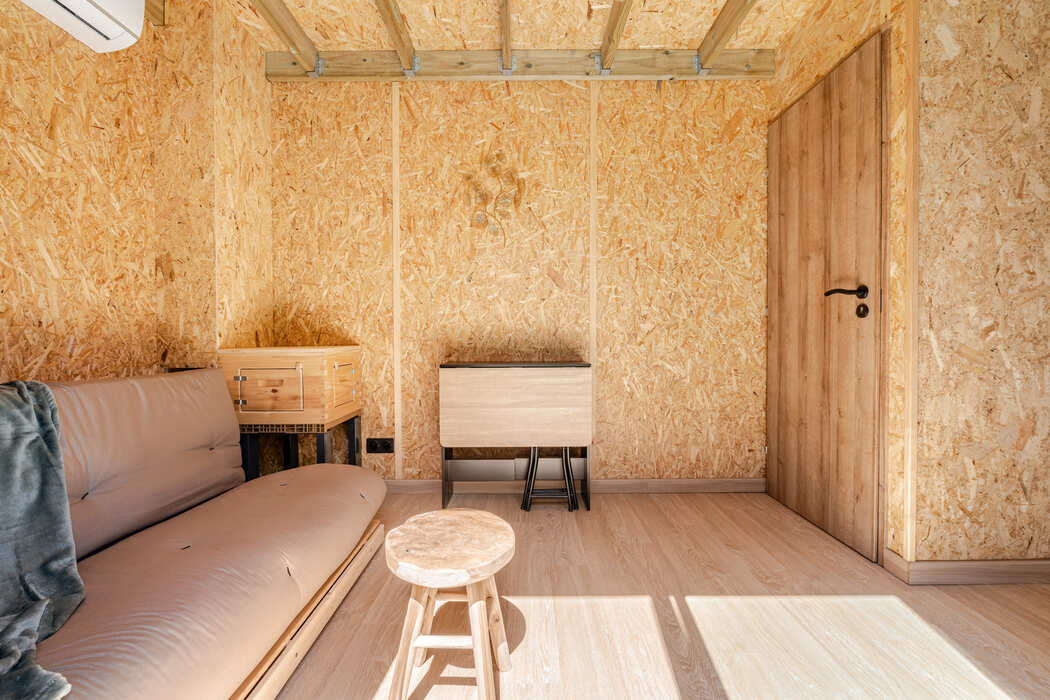 La Ruche — Tiny House avec spa à Vaucluse à Fontaine-de-Vaucluse — vue depuis la terrasse