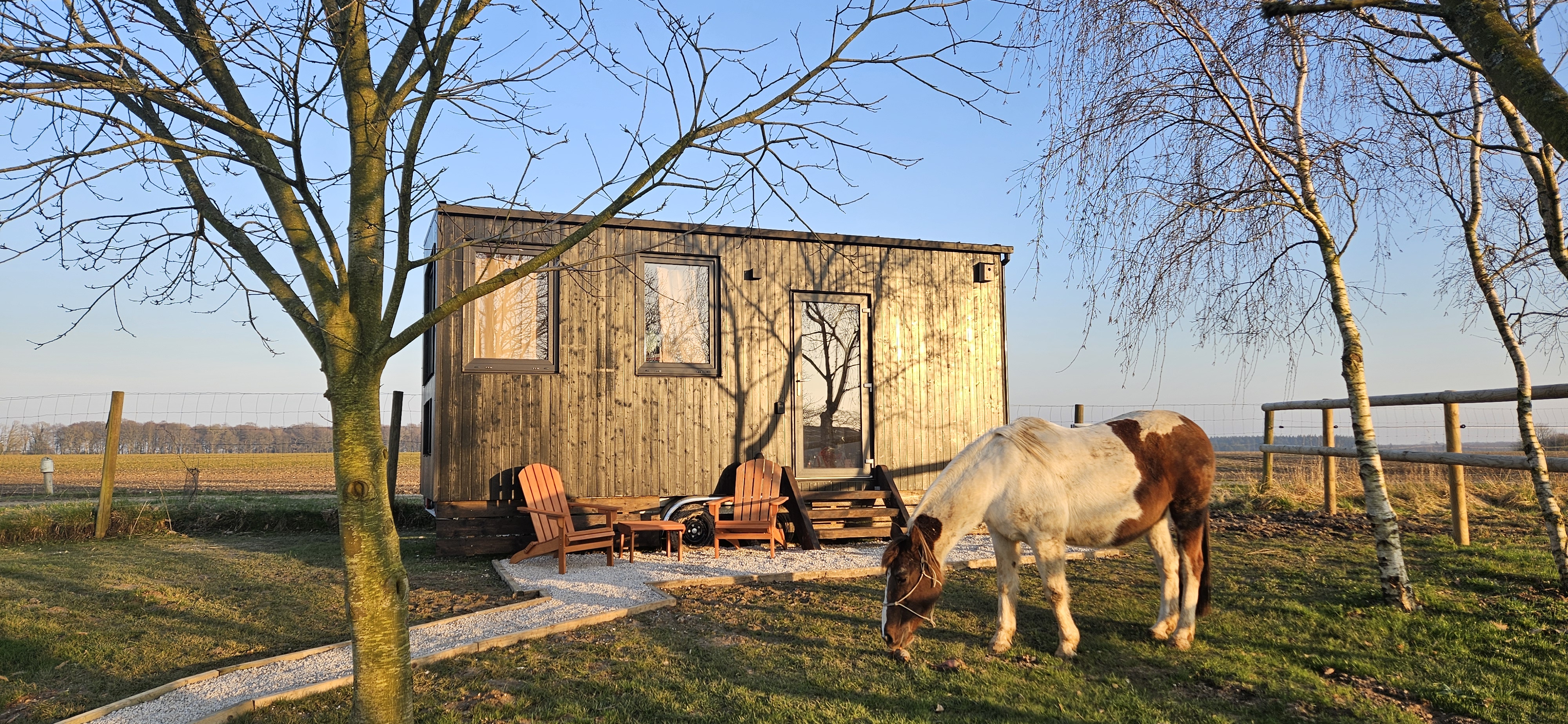 Tiny House Le Haras — Séjour ressourçant avec spa à Somme à Grand-Laviers — chambre