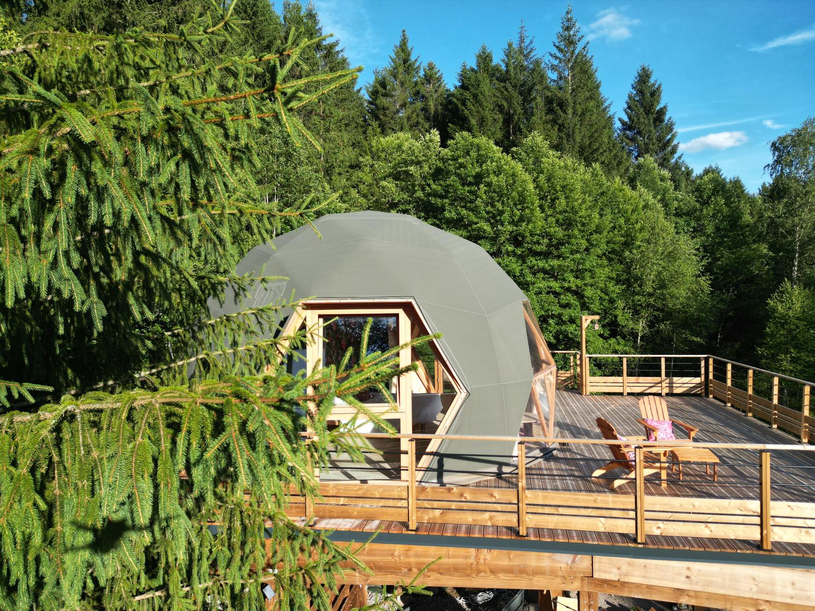 DÔME SWEET DÔME & Spa — Dôme avec spa à 7m en Vosges à Les Forges — salle de bain
