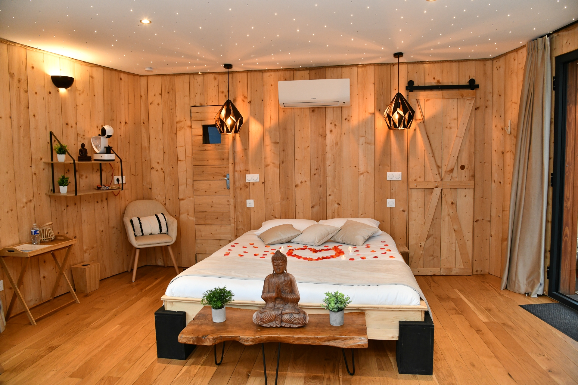 Lodge SPA Prestige : une cabane sur pilotis au cœur des Alpes à Gillonnay — environnement naturel