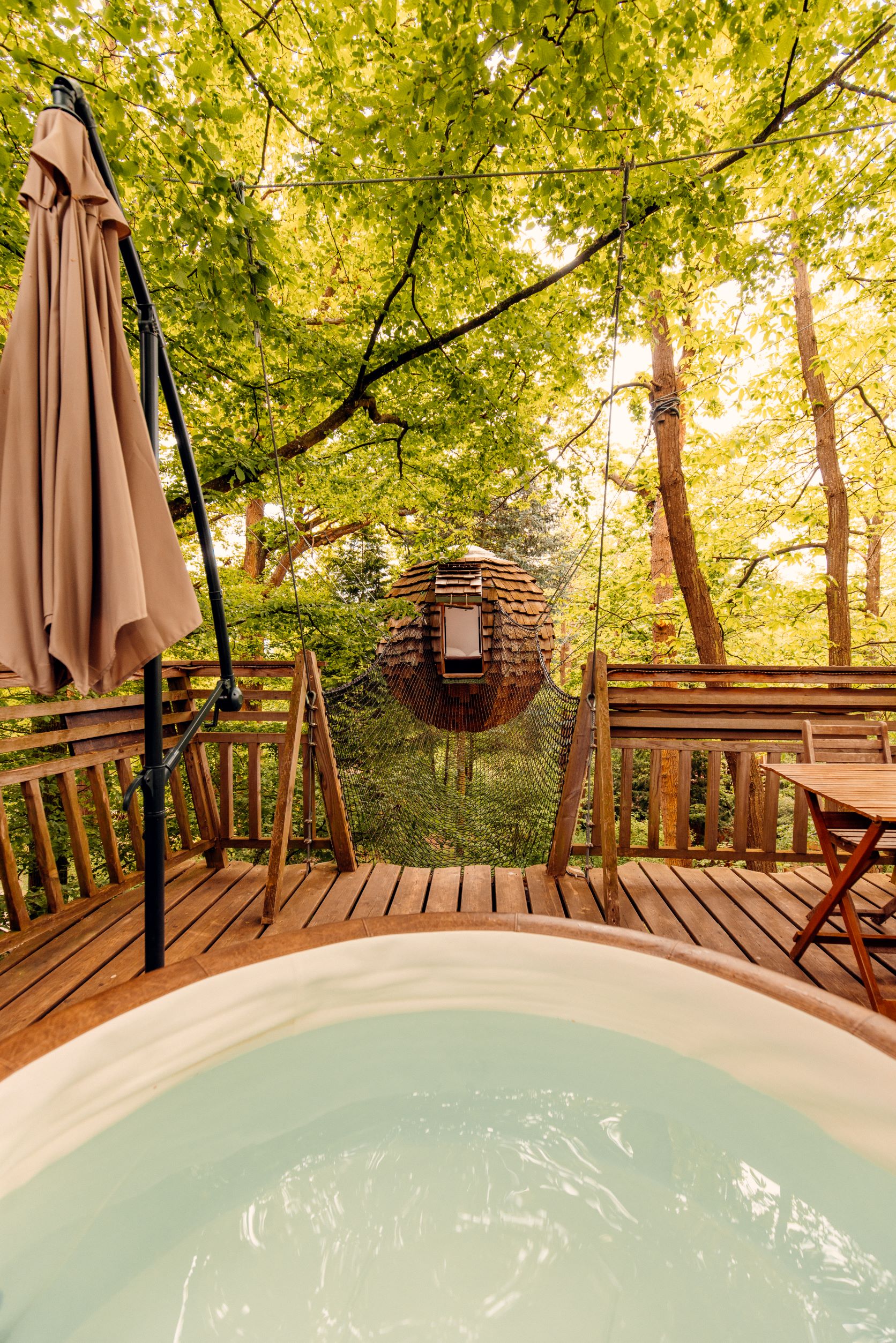 Cabane Spa Cocoon Plume : une évasion sensorielle en Picardie à Rosoy-En-Multien — cuisine