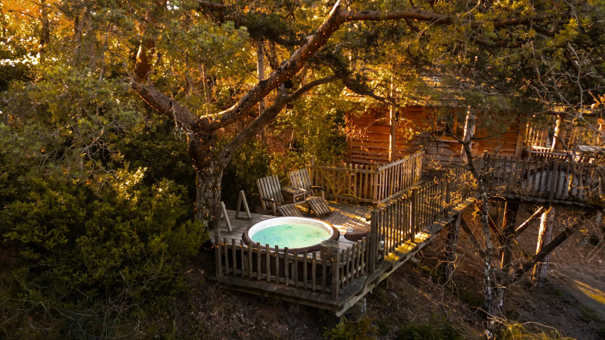 Bois d'Arambe — Cabane dans les arbres avec spa à Hautes-Alpes à Gap — chambre
