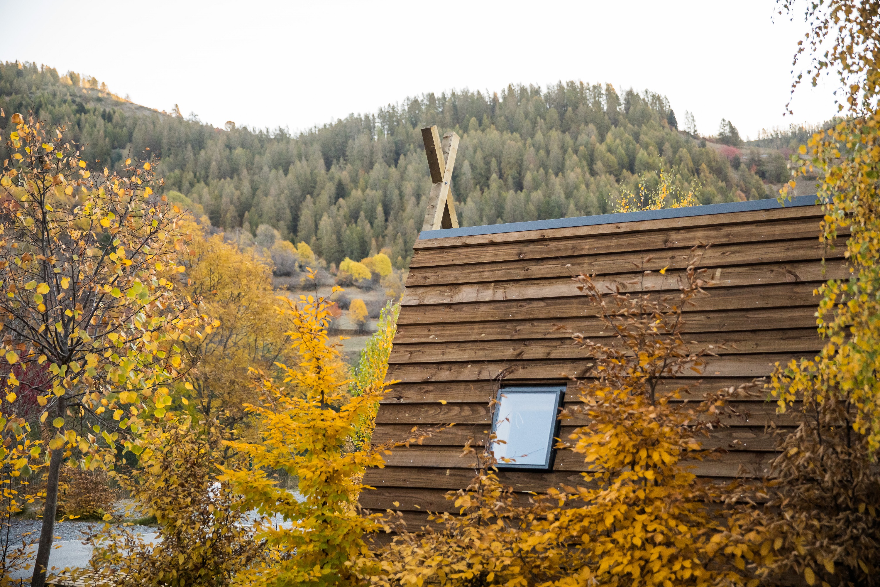 La Cabadienne — Cabane avec spa à Camping le Cians à Saint-Auban — environnement naturel