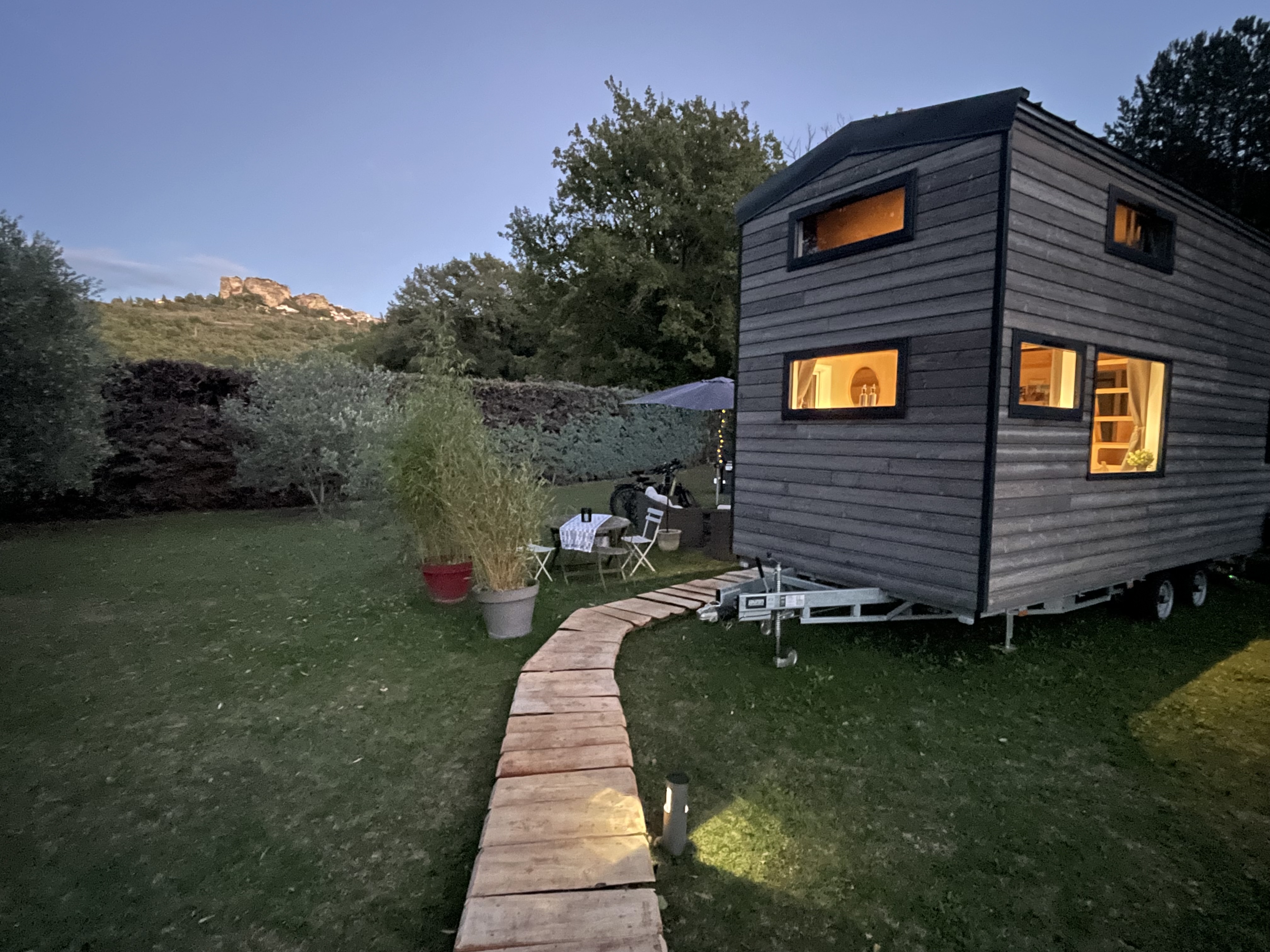 La Tiny du Rocher — Tiny House avec spa à Vaucluse à Apt — vue intérieure