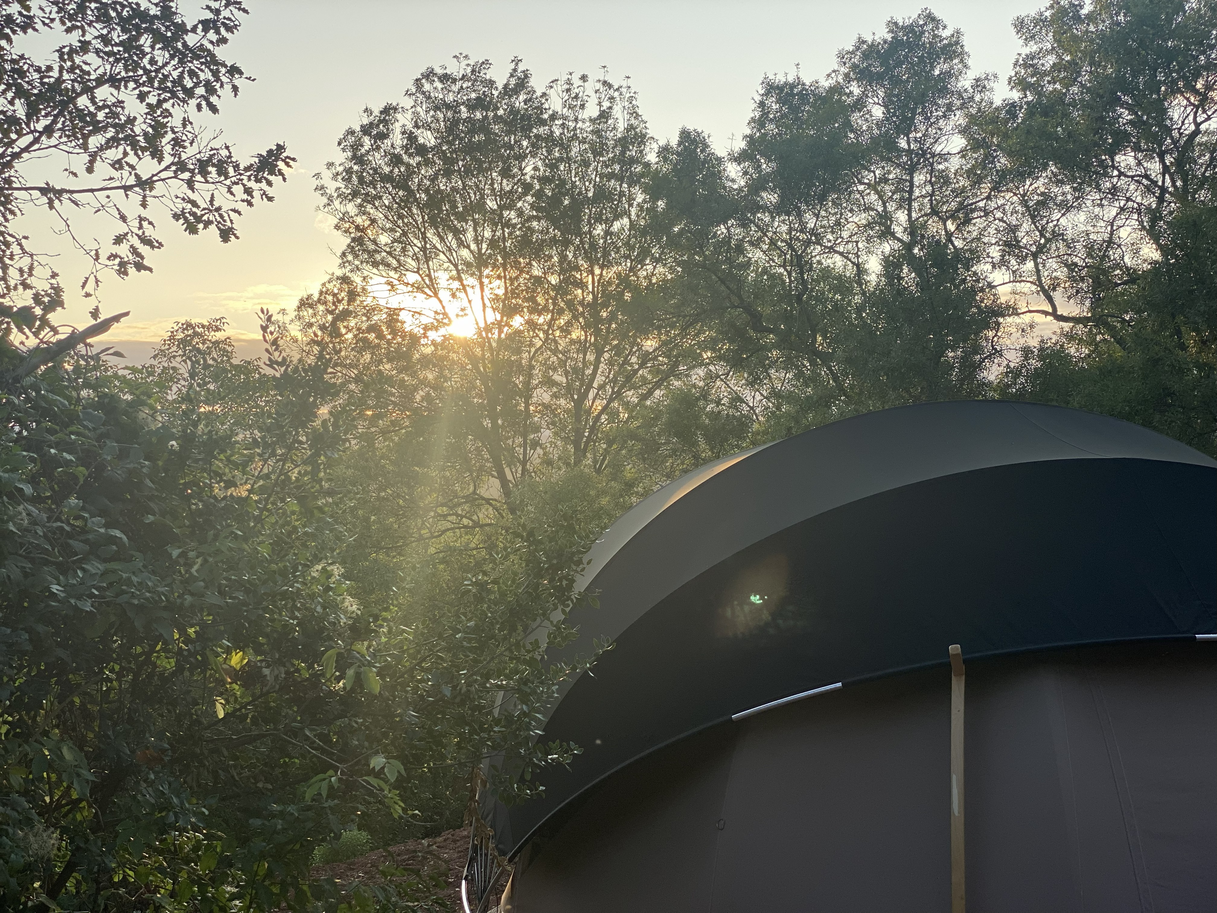 Bulle des Frênes — Nuit suspendue au-dessus d'un ruisseau en Hérault à Lodève — salle de bain