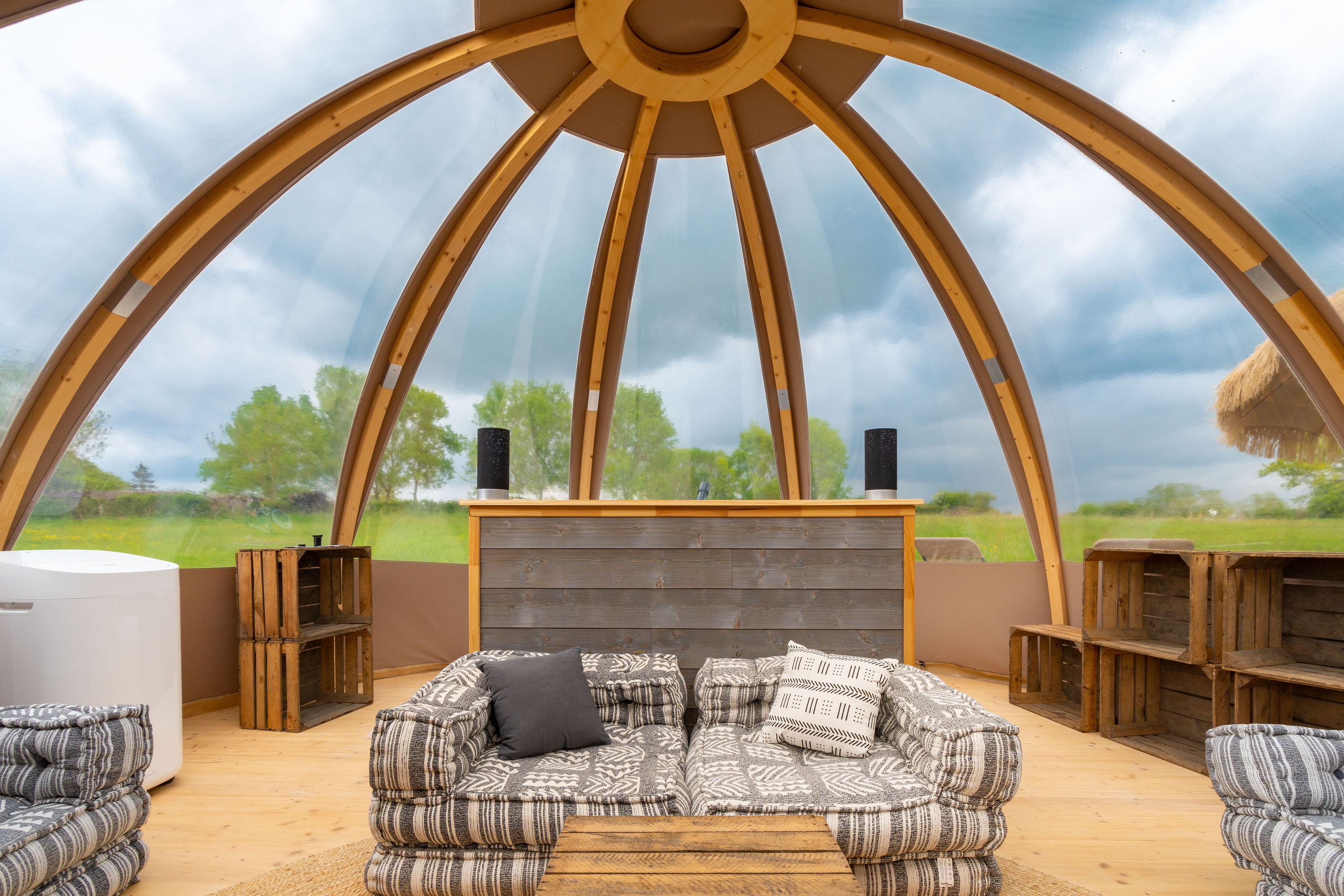 Wigwam étoilé au cœur de la campagne