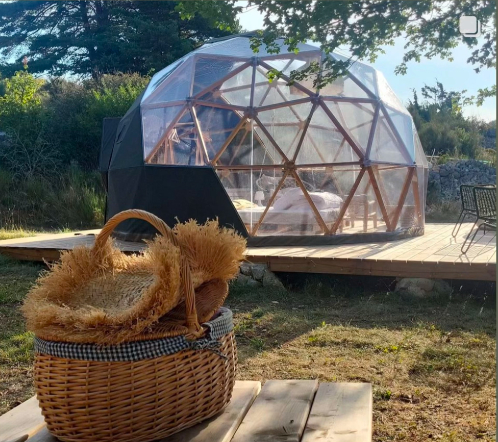 Évasion sous un Dôme étoilé avec Spa en Provence à Bézaudun-Les-Alpes — vue intérieure