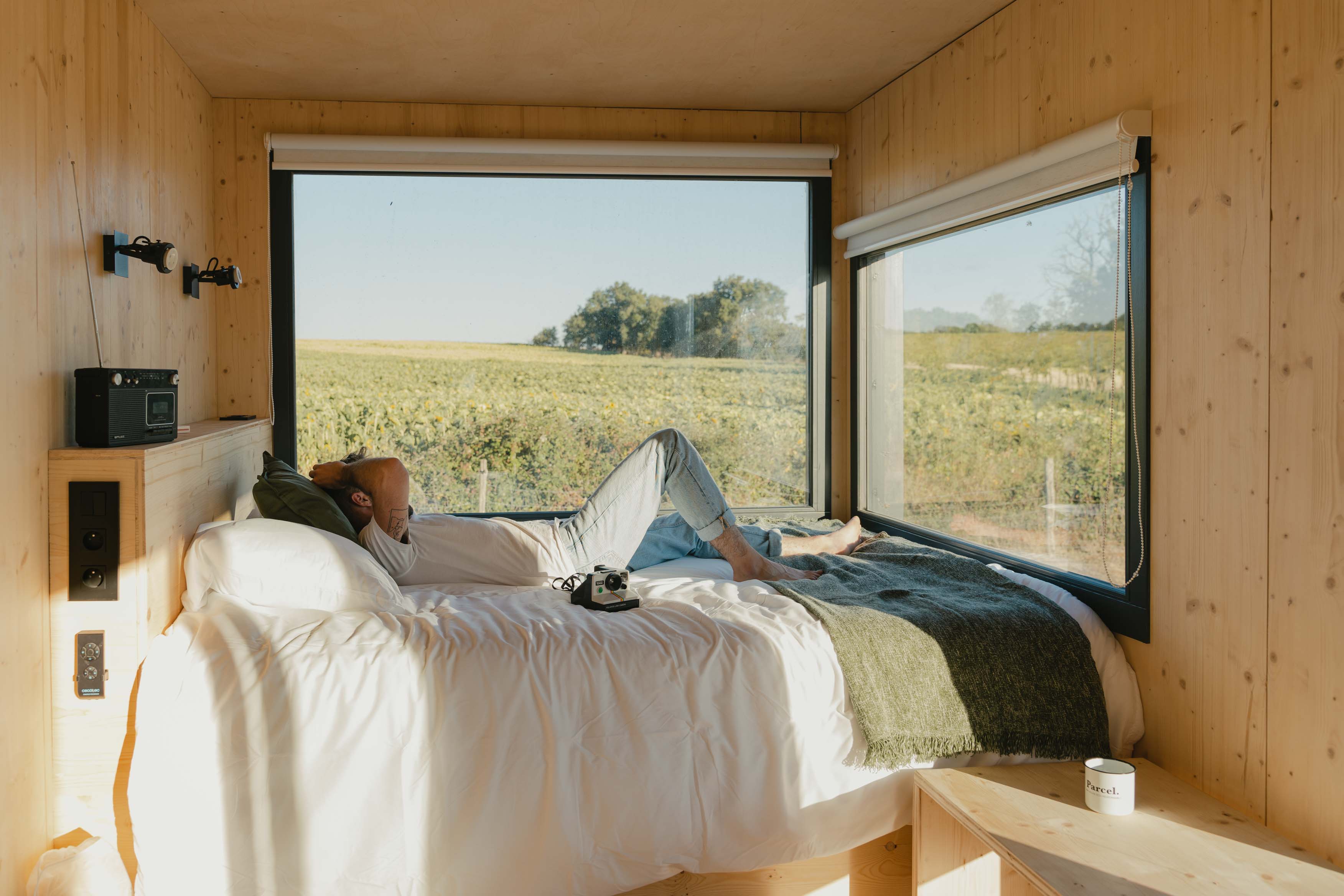 Une escapade insolite dans une tiny house en Touraine à Nouans-Les-Fontaines — vue intérieure