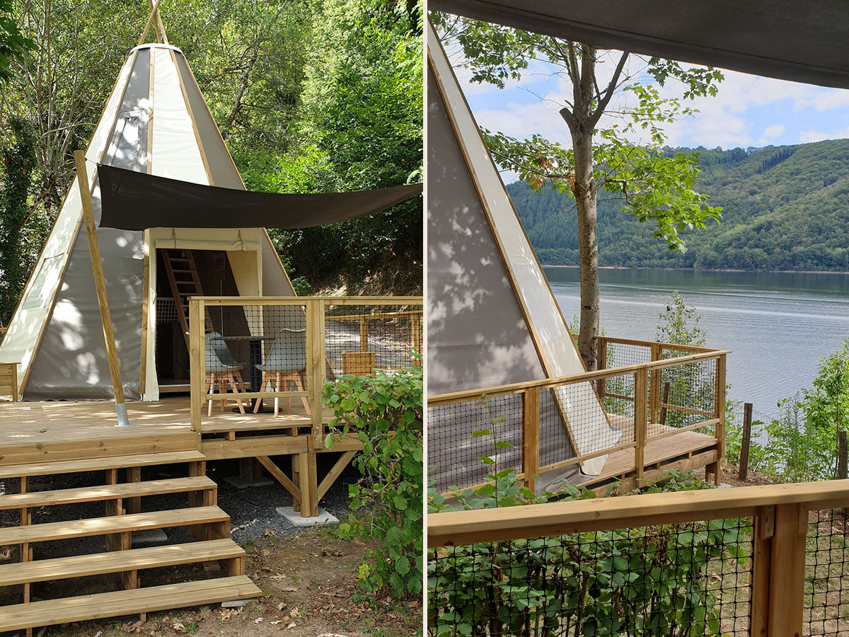 Un tipi enchanteur au cœur des Midi-Pyrénées à Thérondels — environnement naturel