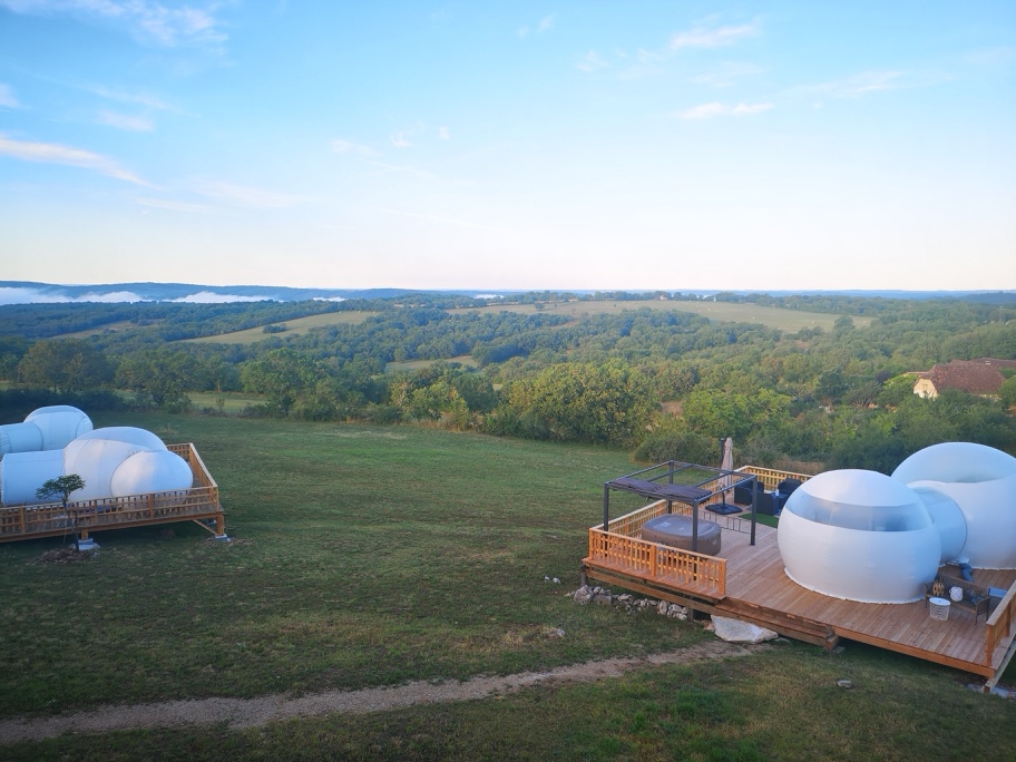 Évasion en Bulle de Luxe avec Spa à Cabrerets à Cabrerets — cuisine