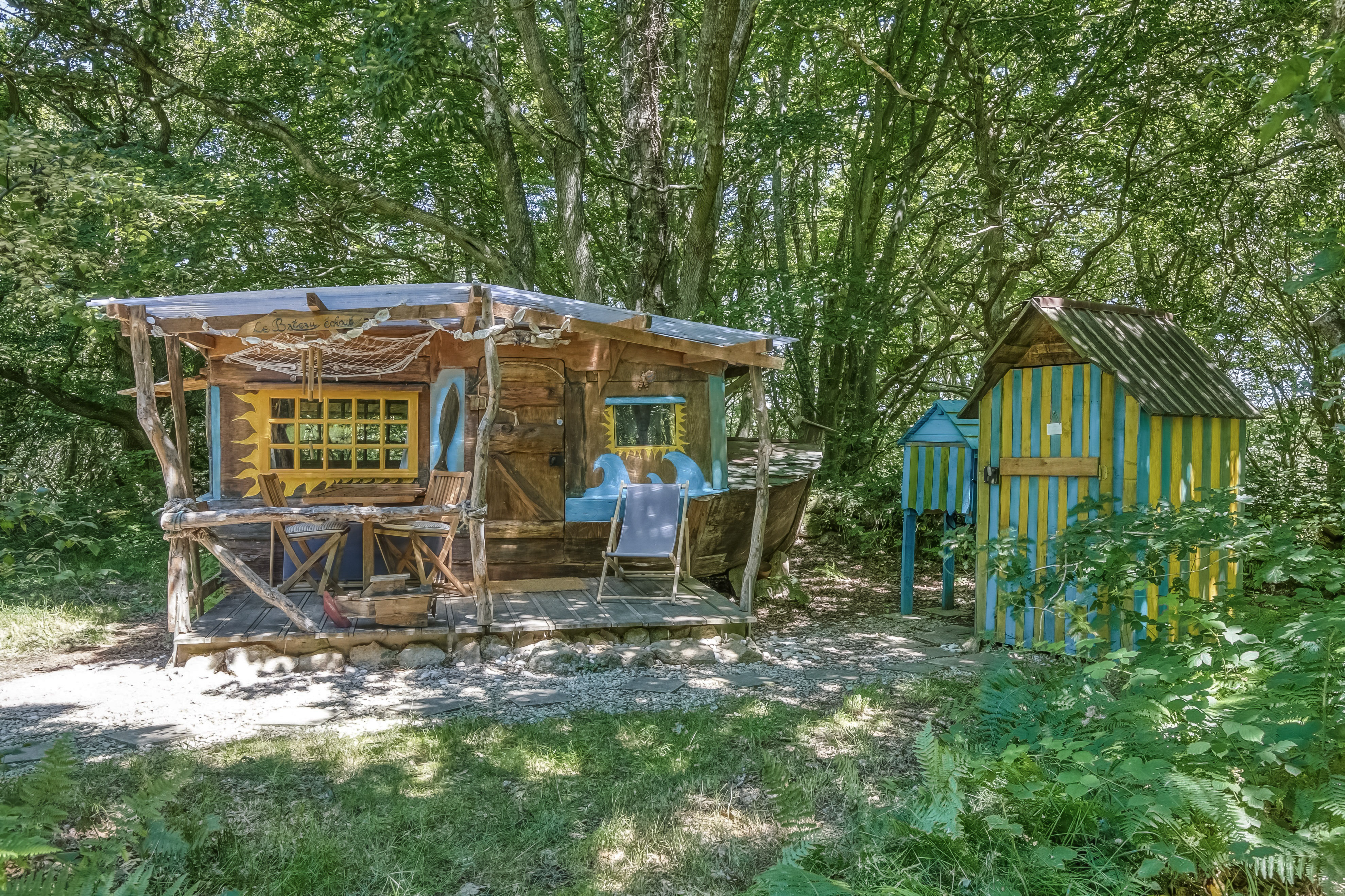 Cabane bateau échoué en Basse-Normandie