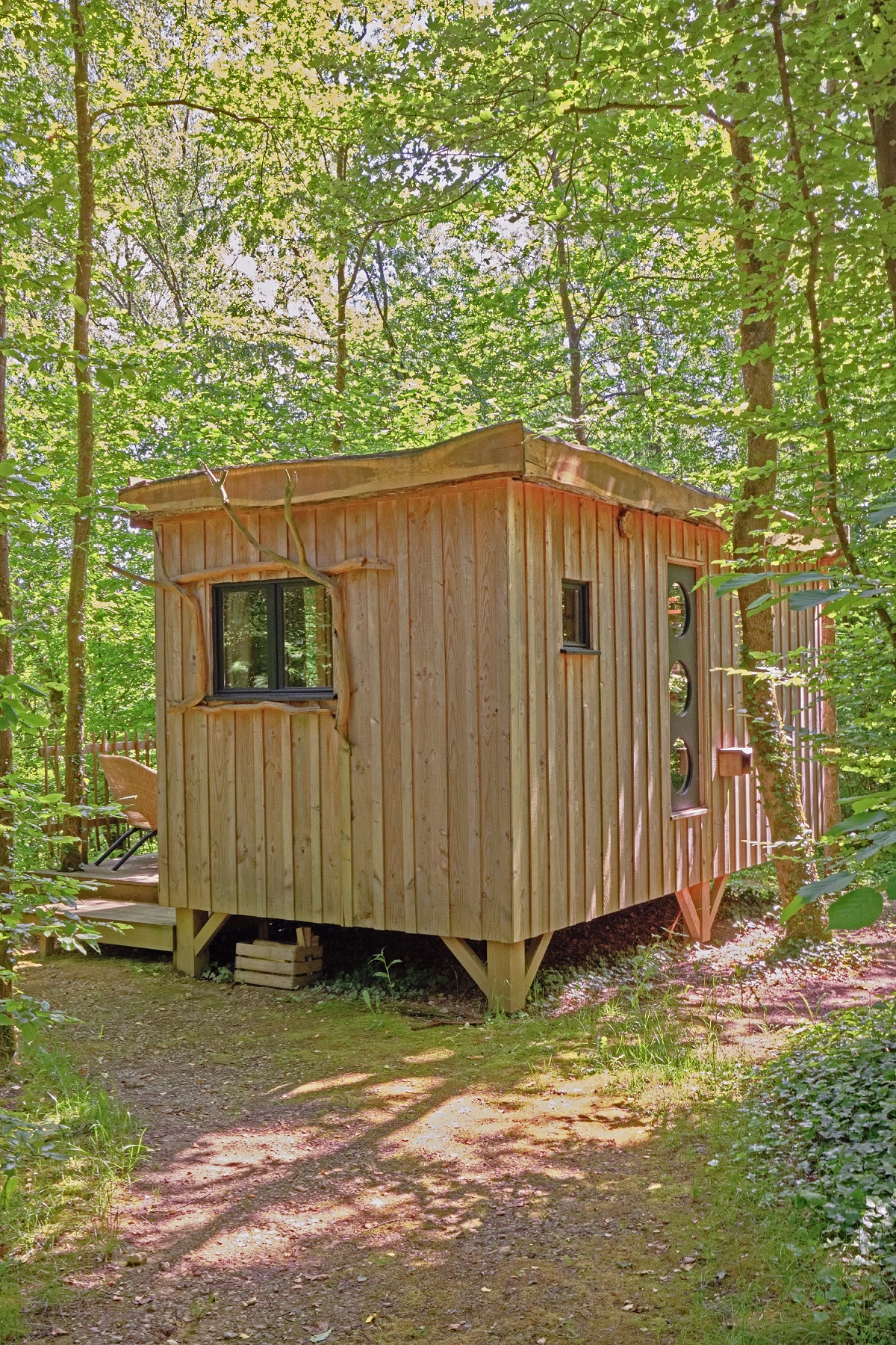 Cabane Spa Indigo : une escapade enchantée en Picardie à St-Léger-Aux-Bois — chambre