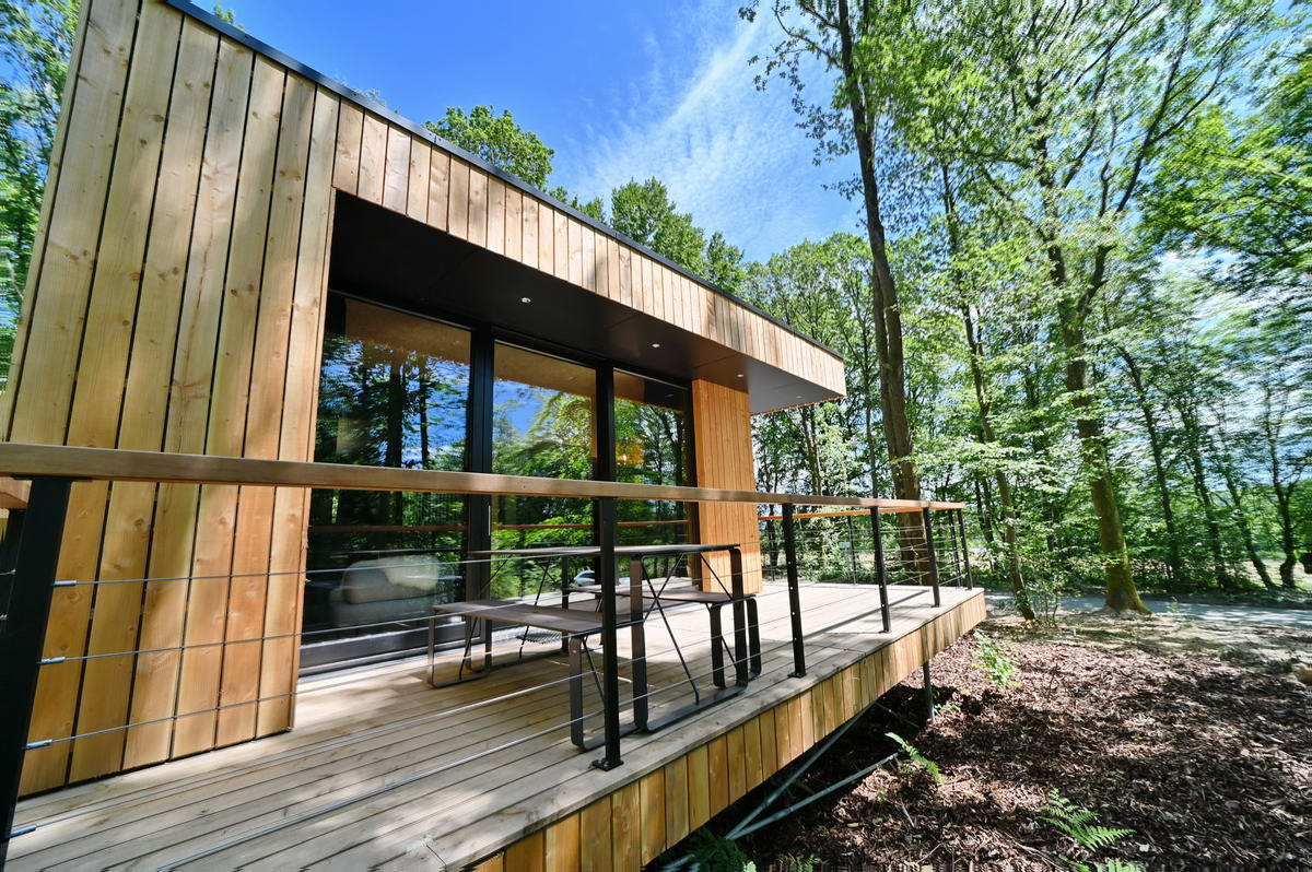 Ecolodge « Forest Cube Tradition — Ecolodge avec spa à Namur » — Namur (Wallonie)