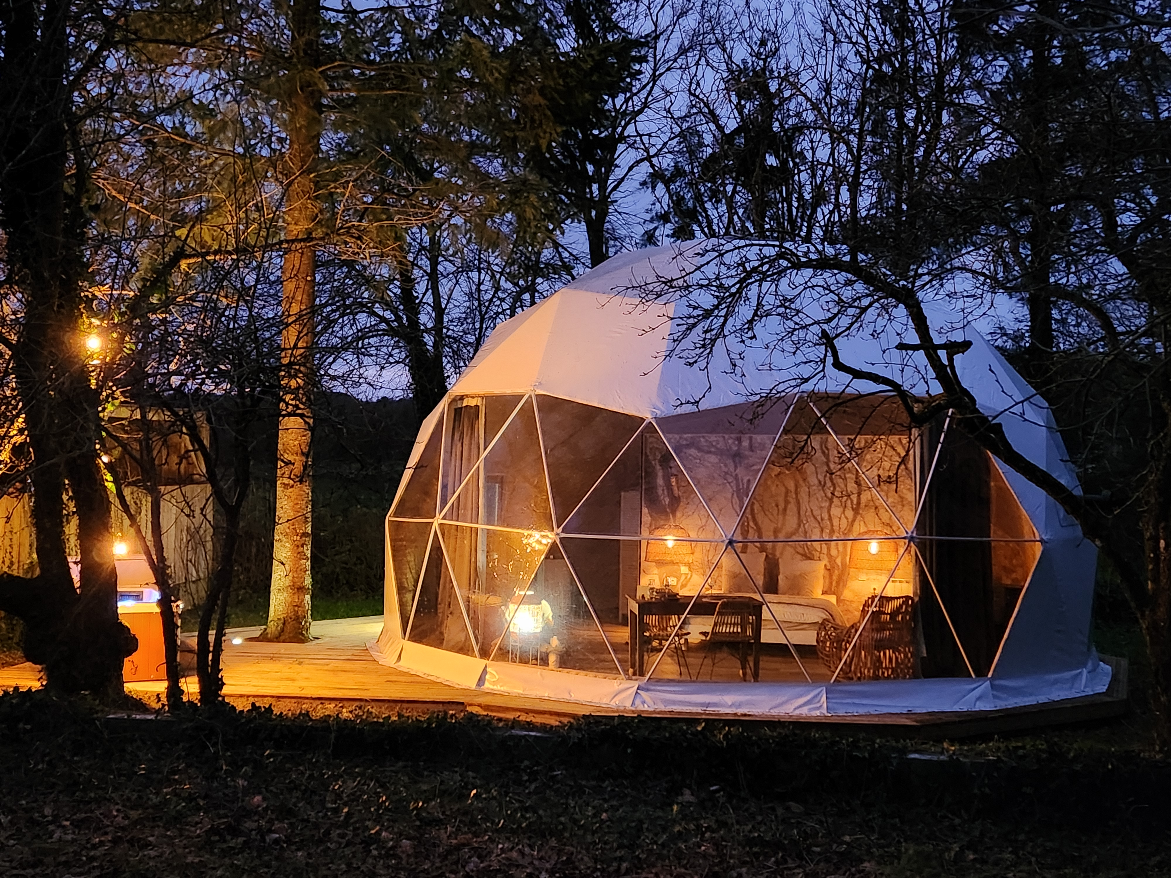 Le Dôme & spa — Dôme avec spa privatif en Manche