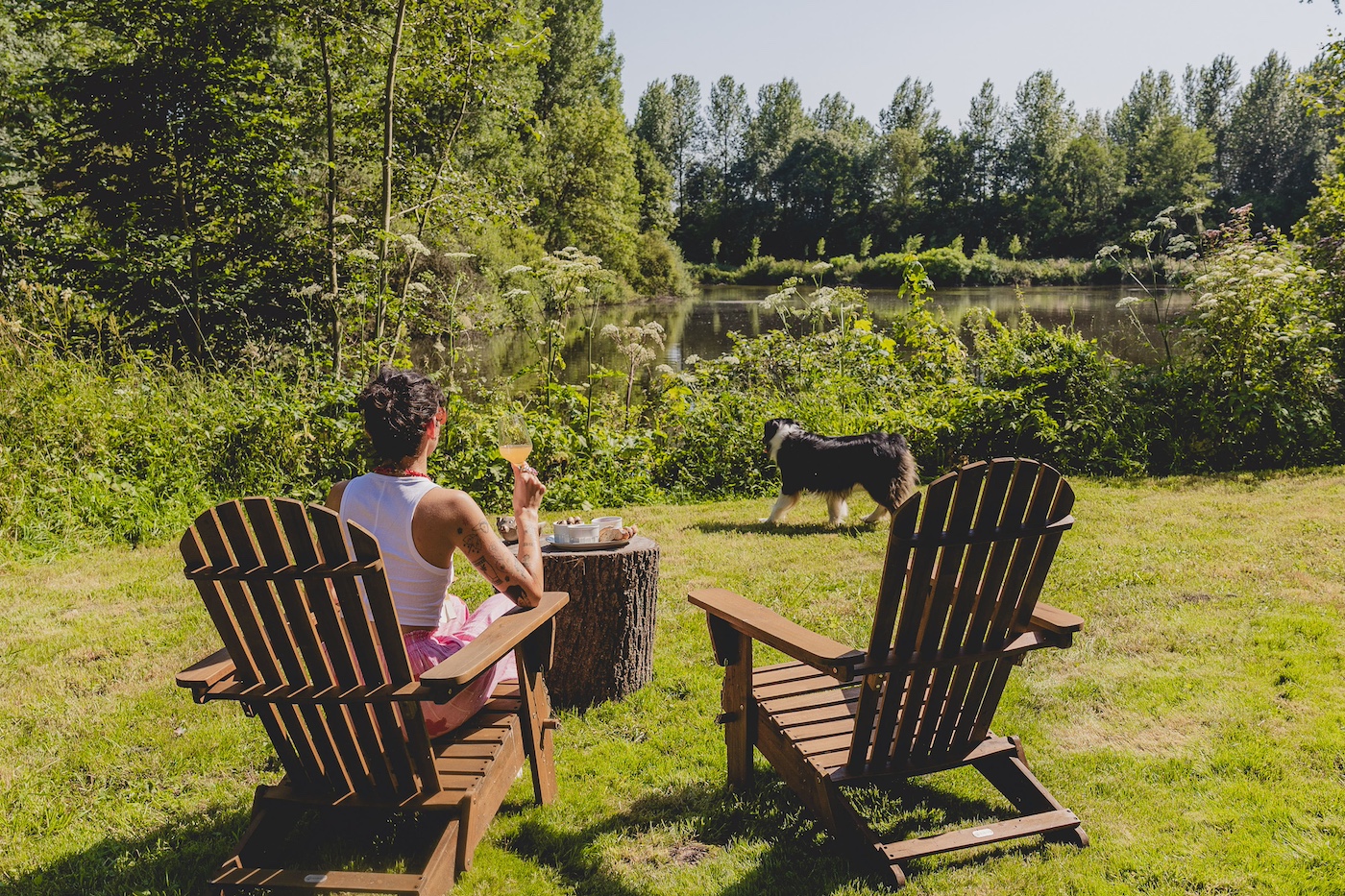 Une Tiny House moderne avec vue sur le lac en Picardie à Mesbrecourt-Richecourt — vue intérieure