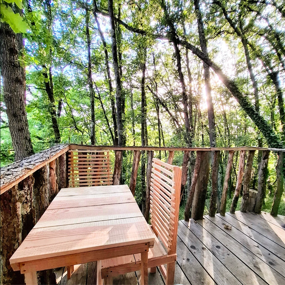 Cabane "Toi & Moi" — Séjour romantique avec spa à Gers à Malabat — vue intérieure