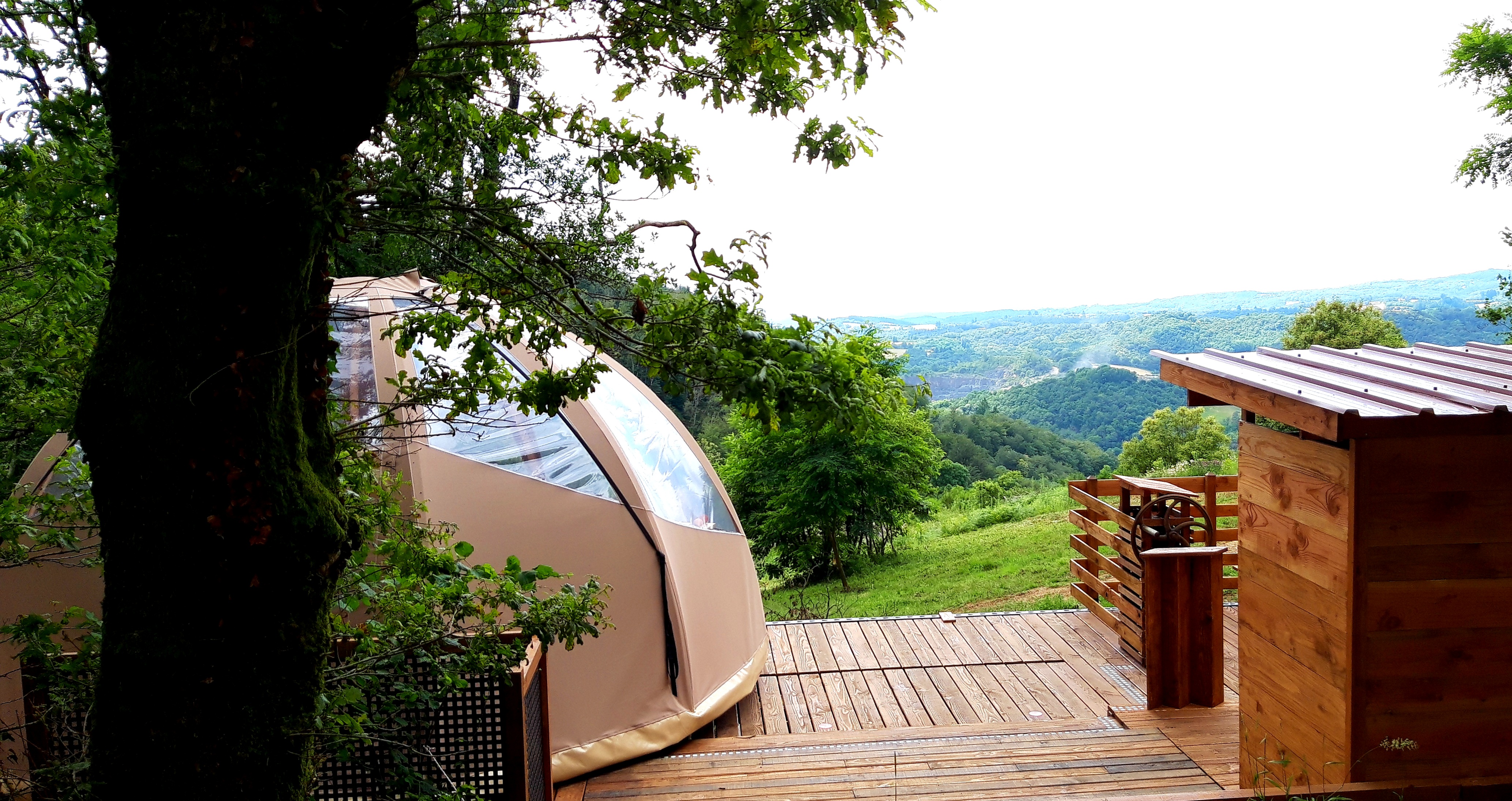 Le Mobil' Dôme — Dôme avec vue panoramique à Marie (Tarn)