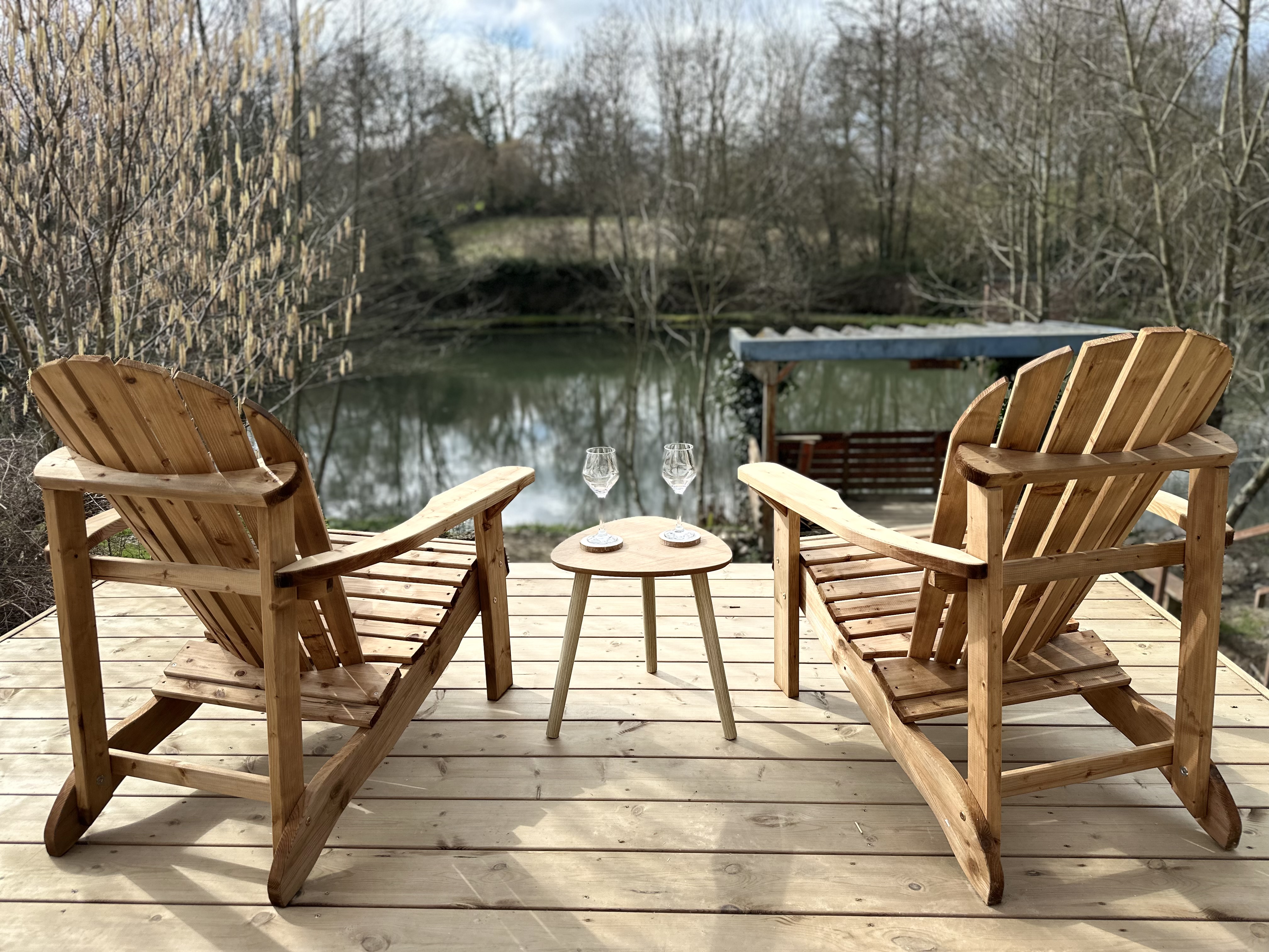 Le Lodge de Saint Jean — Cabane avec spa à Saint Jean (Manche) à Saint-Lô — espace de vie
