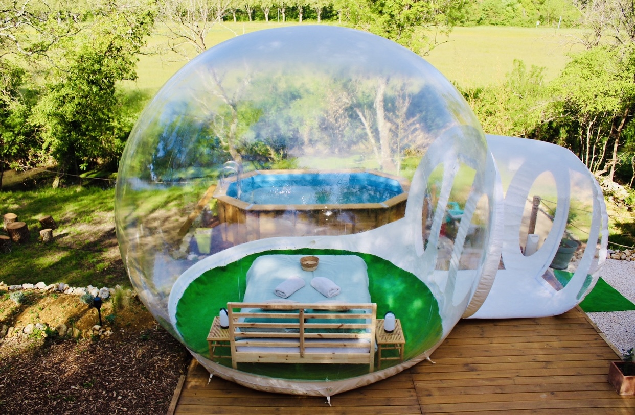Évasion étoilée dans une bulle en Languedoc-Roussillon — Bulle à Allegre Les Fumades