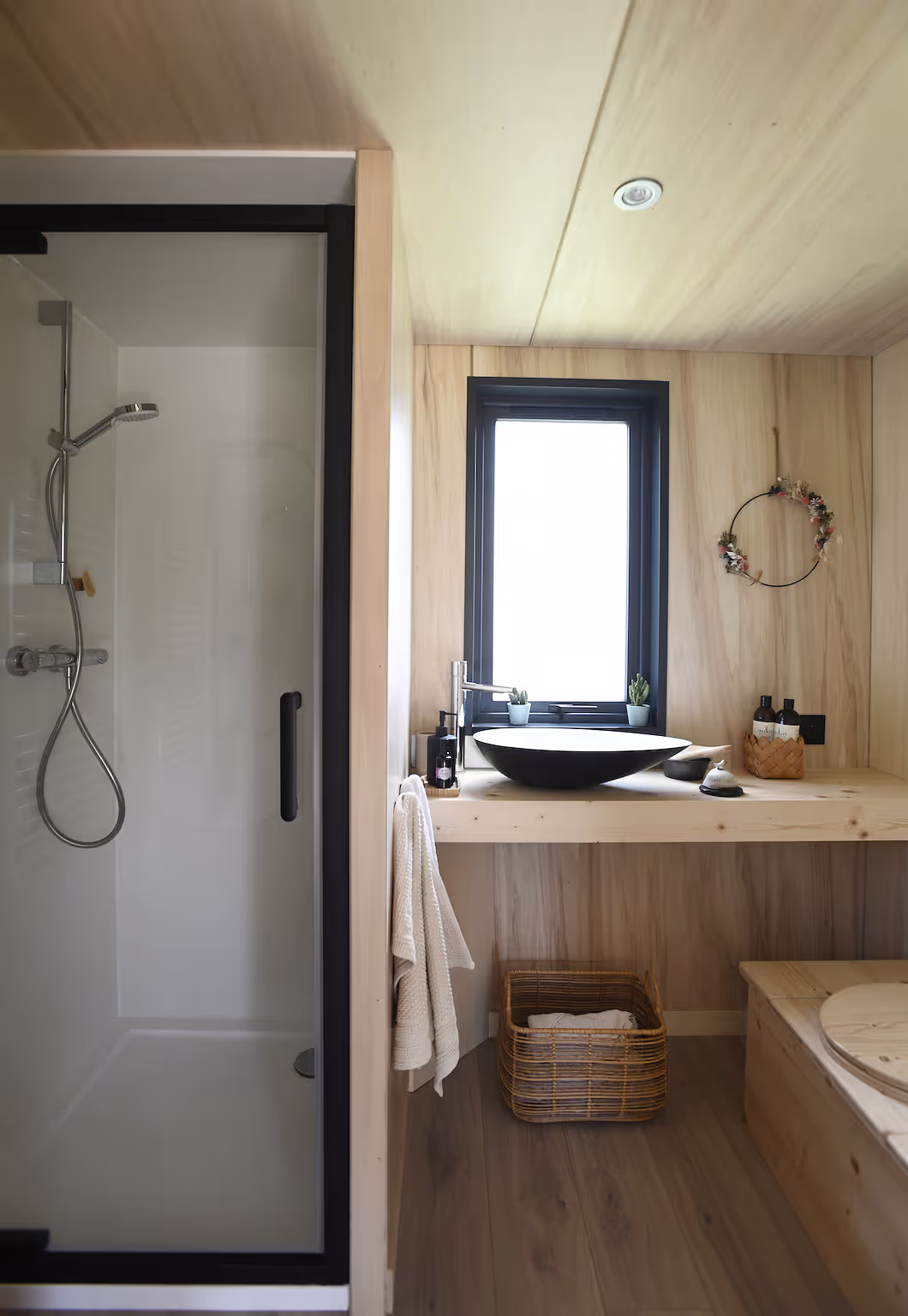Évasion dans la tiny house de la Blandinière, un havre de paix à Vertou — chambre