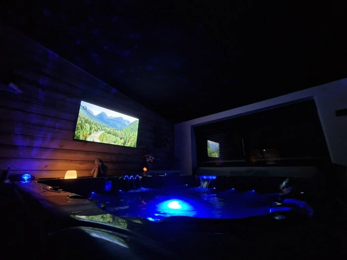 Kota Cervin - Le Cocooning — Kota avec spa à Moselle à Le Souffle du Saule — vue depuis la terrasse